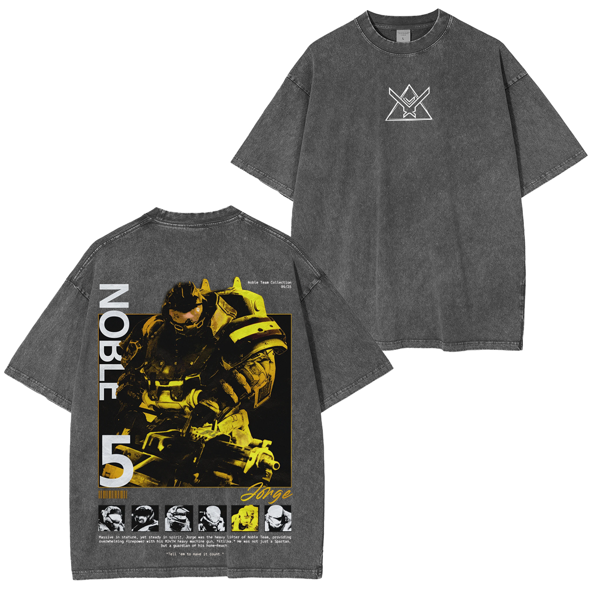 Halo: Reach Noble Team Vintage Washed T-shirt/Crewneck/Hoodie