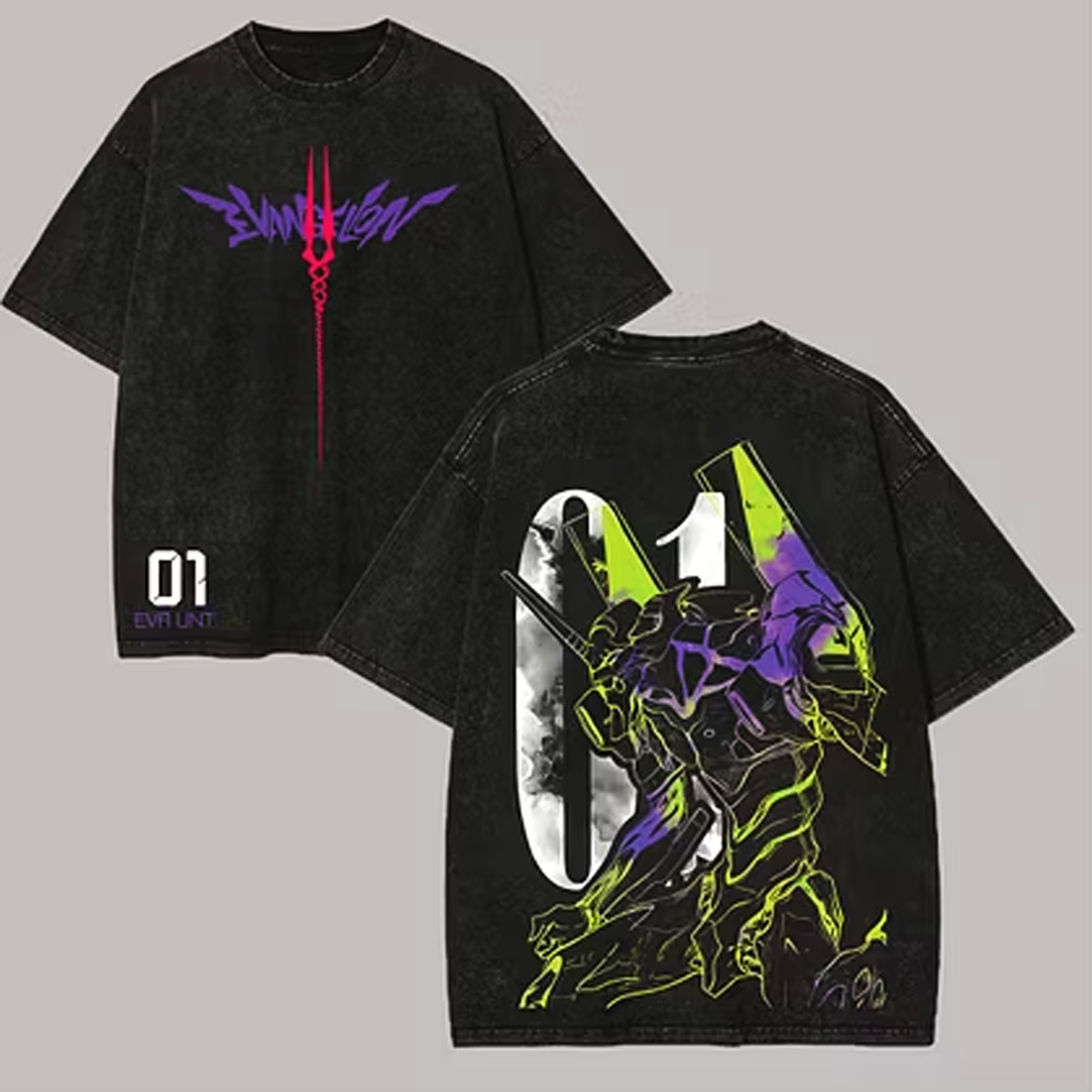 Evangelion - Eva 01 Washed T-shirt/Crewneck/Hoodie