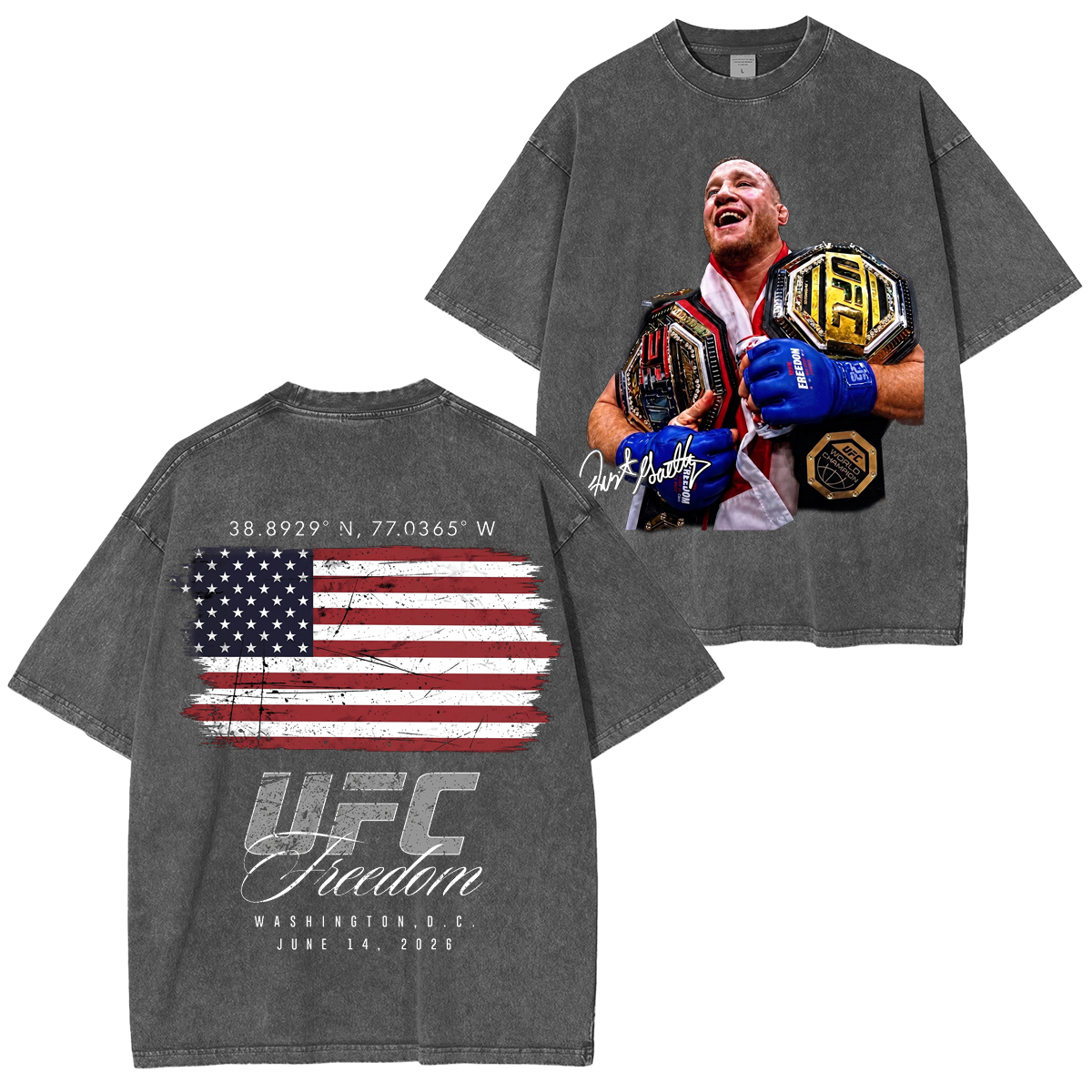 FIGHTRELIC UFC Unisex Washed T-Shirt