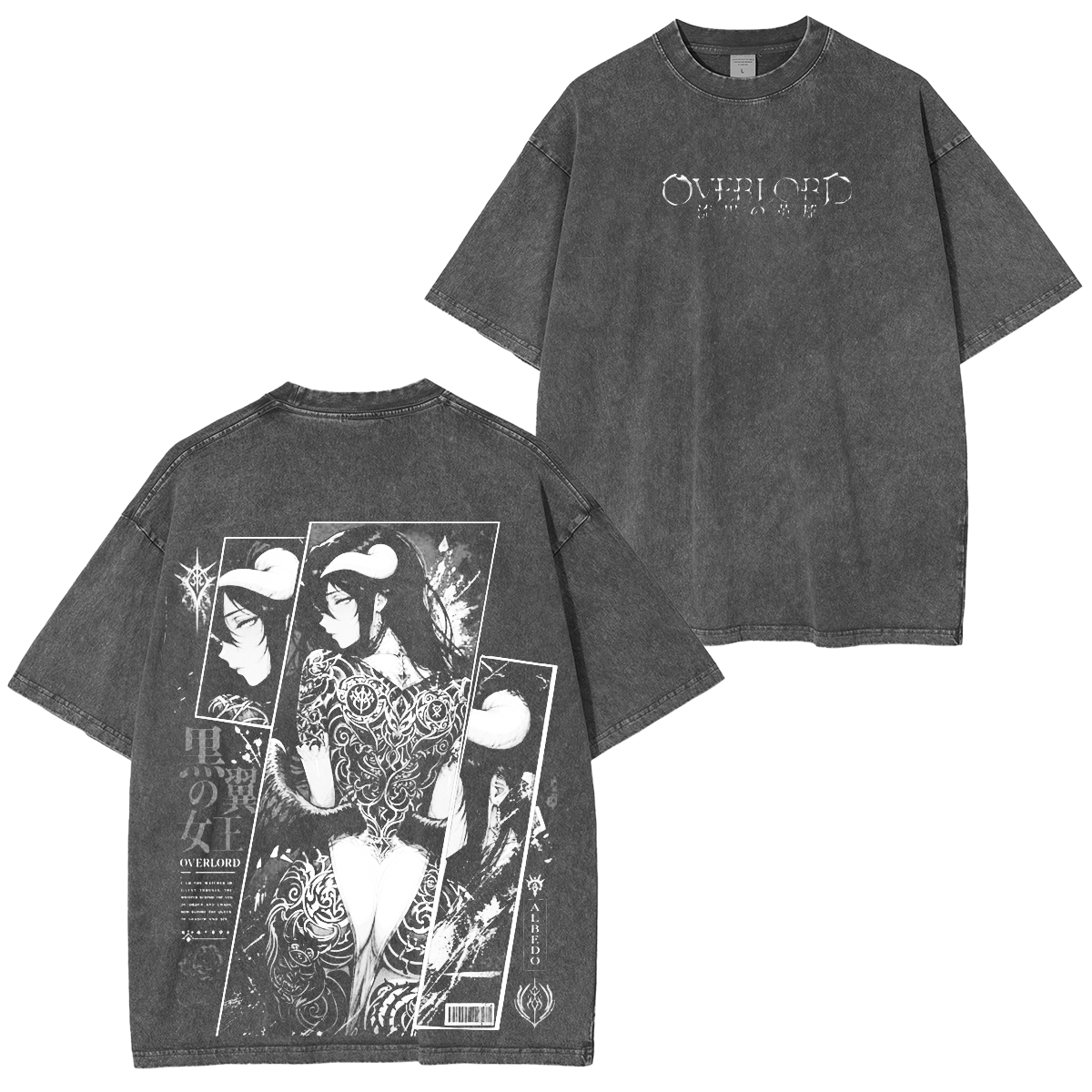 Albedo Overlord Washed T-shirt/Crewneck/Hoodie