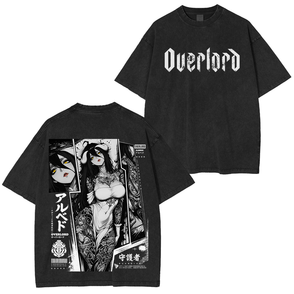 Albedo Overlord Washed T-shirt/Crewneck/Hoodie