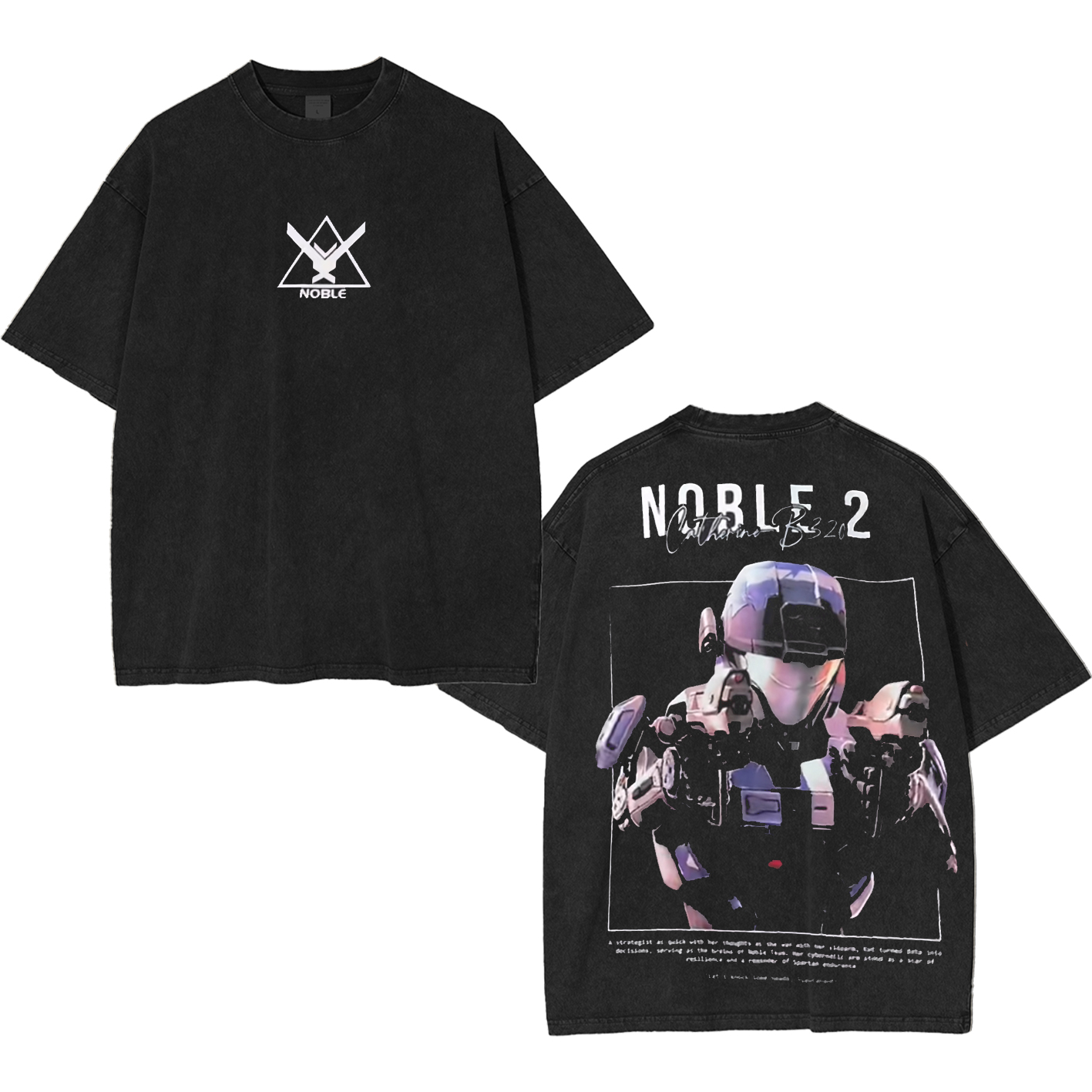 Halo Reach: Noble Team's Unisex Washed T-Shirt