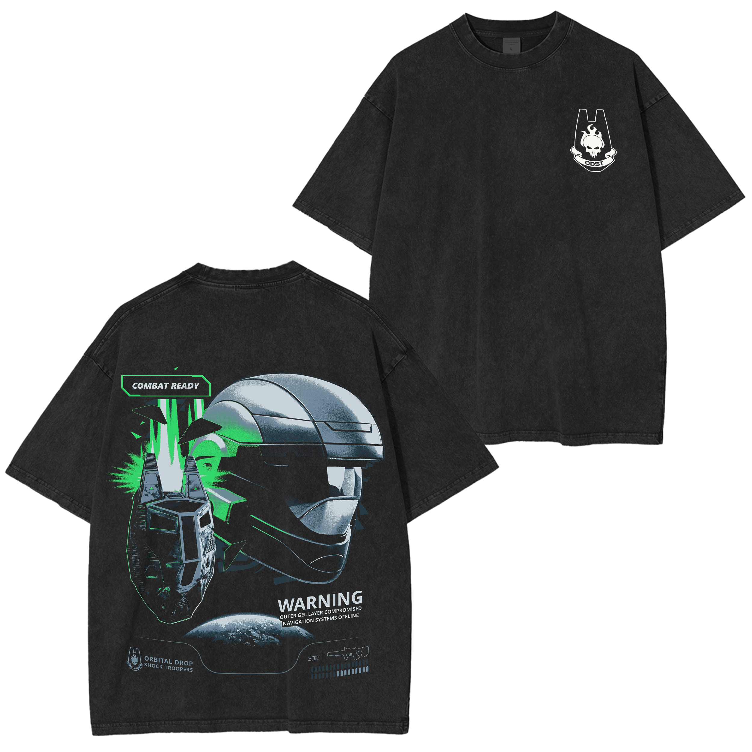 Halo 3: ODST Vintage Unisex Washed T-Shirt