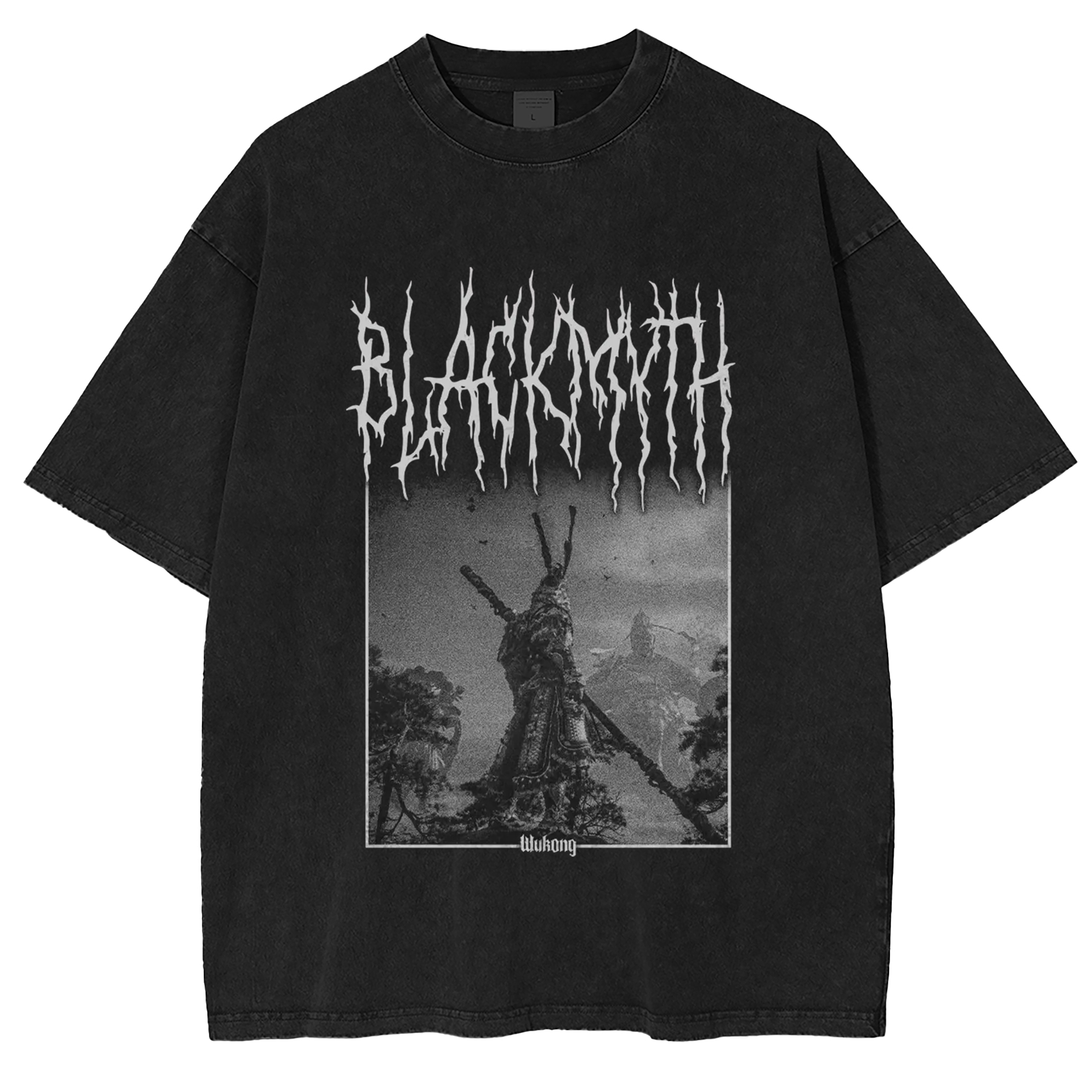 Black Myth Wukong Vintage Unisex Washed T-Shirt