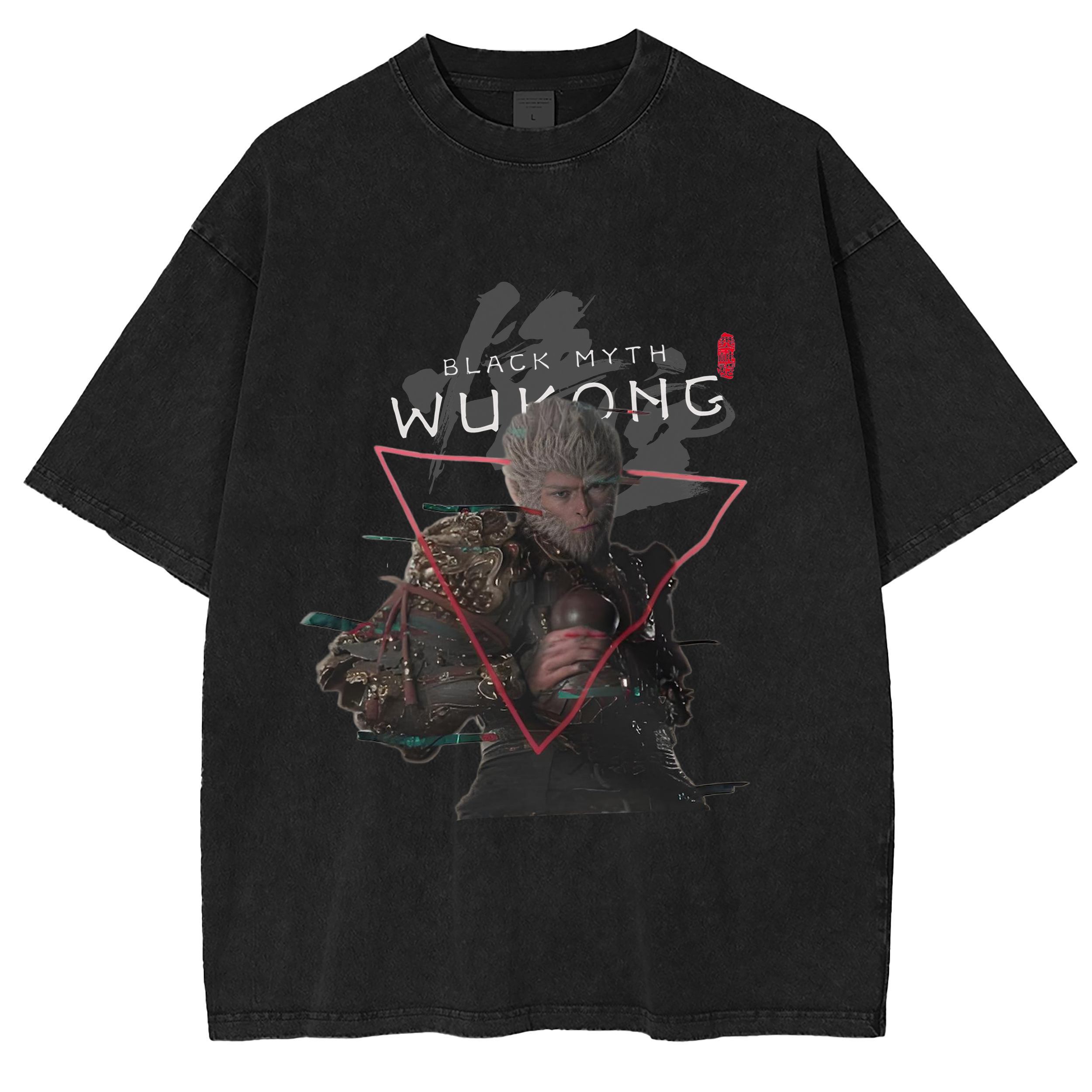 Black Myth Wukong Vintage Unisex Washed T-Shirt