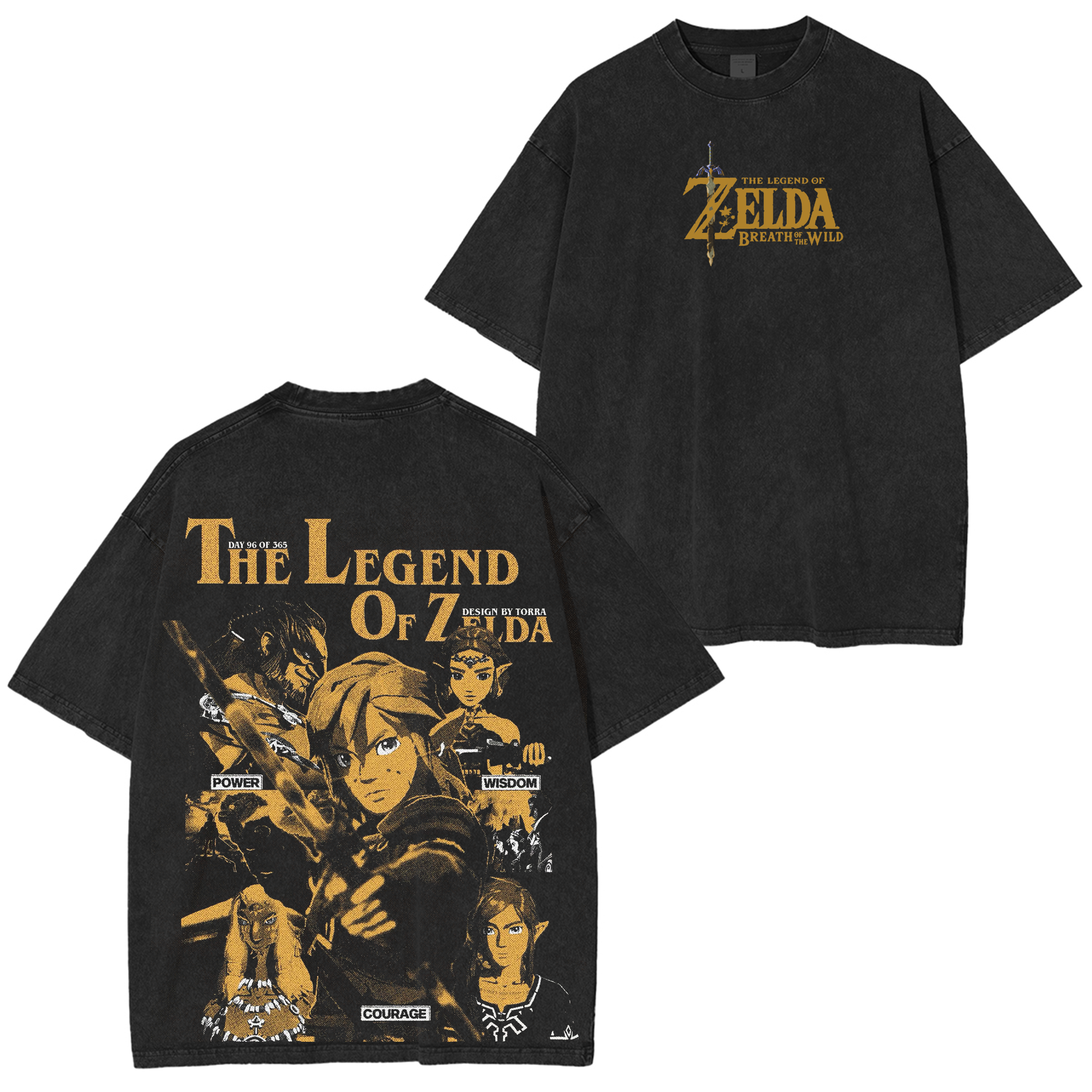 The Legend of Zelda: Breath of the Wild Vintage Unisex Washed T-Shirt