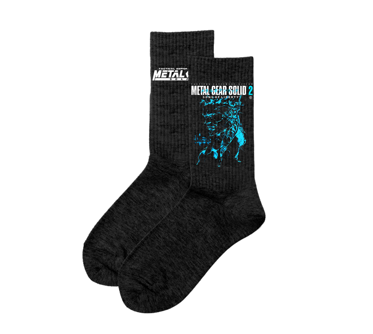 GS2 Snake And Raiden Cover Game Metal Gear Solid Graphic Socks