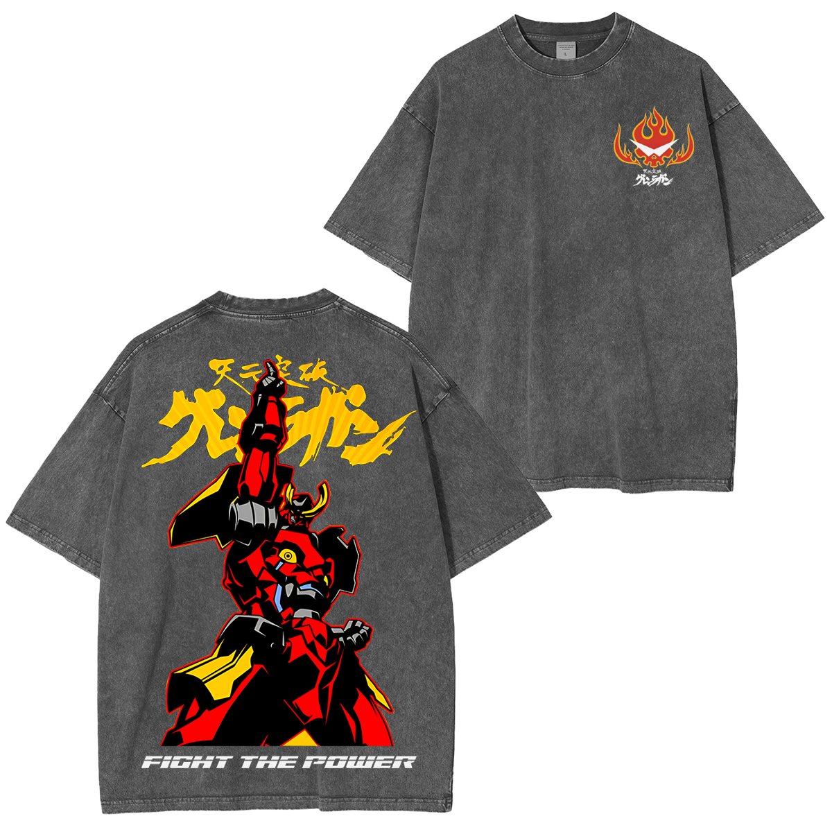 Gurren Lagann Unisex Washed T-Shirt