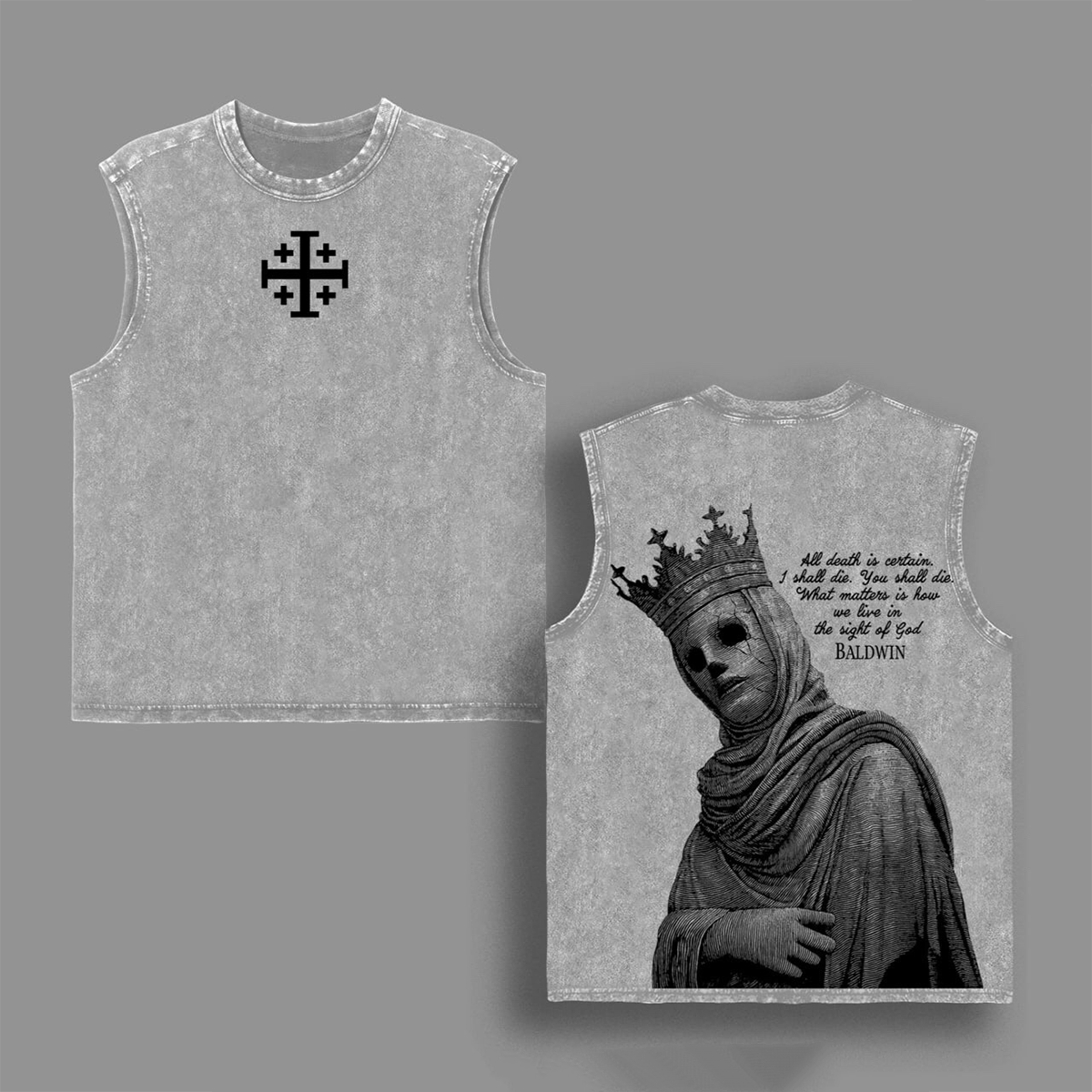Baldwin Crusader Unisex Washed Tank Top