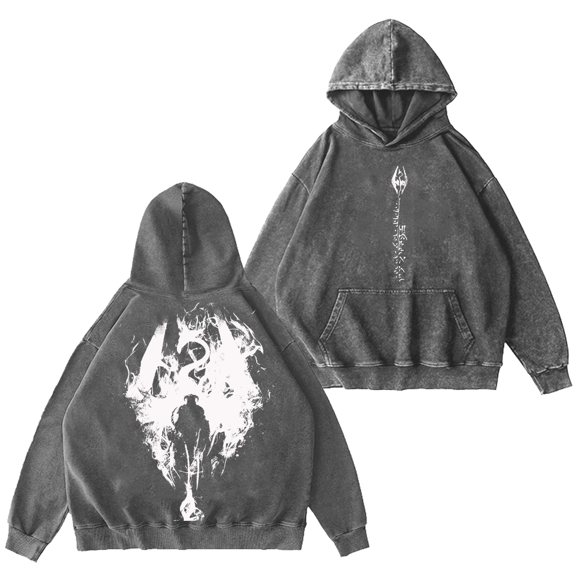 The Elder Scrolls V: Skyrim Vintage Unisex Washed Hoodie