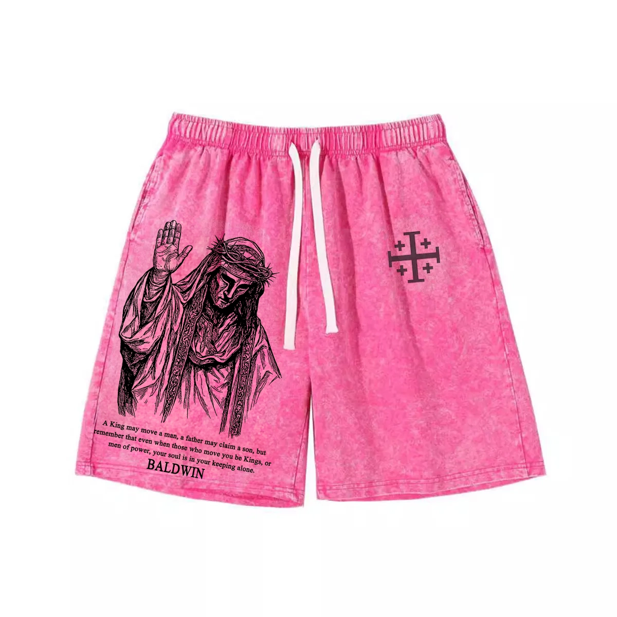 Baldwin IV never gave in to illness King of Jerusalem Vintage Washed Shorts/Pants