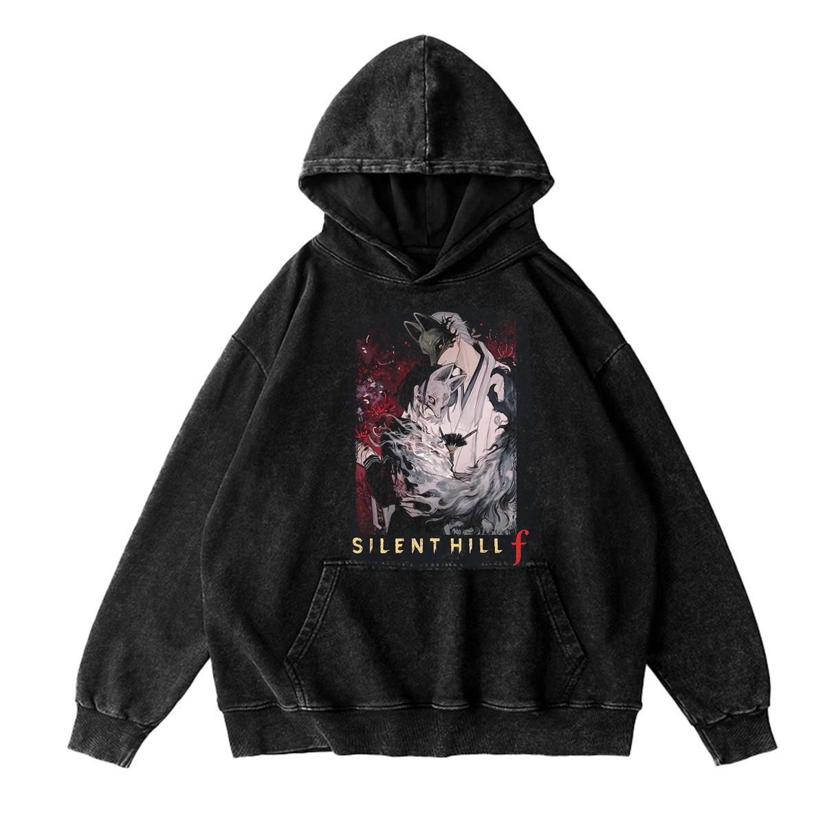 Fox Mask x Hinako Silent hill f Vintage Washed T-shirt/Crewneck/Hoodie