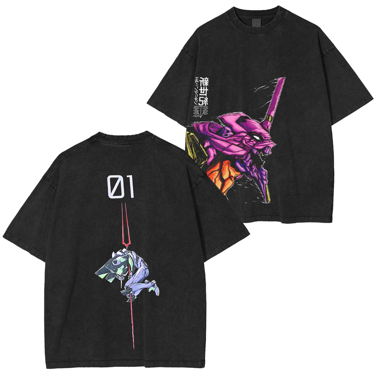 Neon Genesis Evangelion Vintage Washed T-shirt/Crewneck/Hoodie