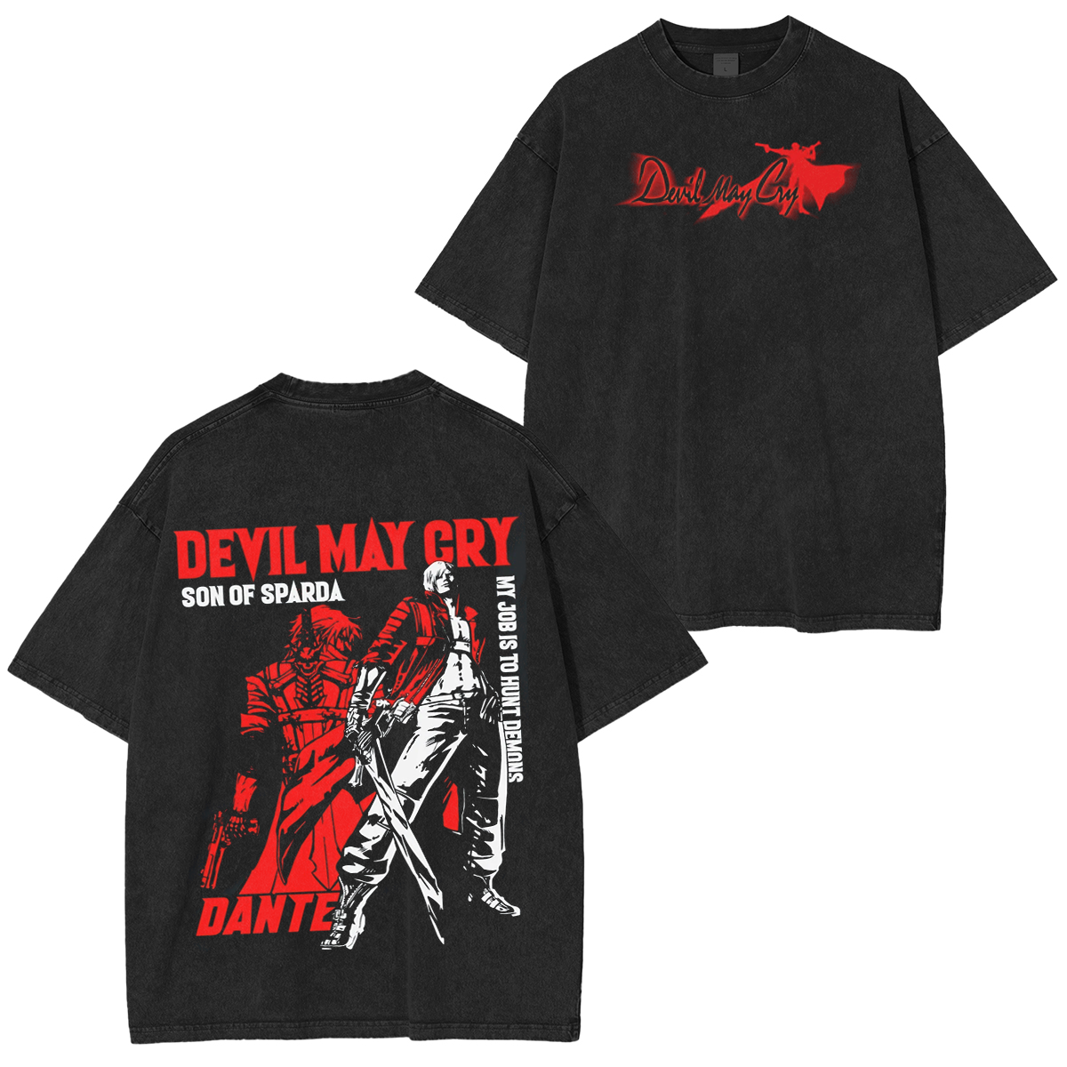 Devil May Cry Dante Vintage Washed T-shirt/Crewneck/Hoodie