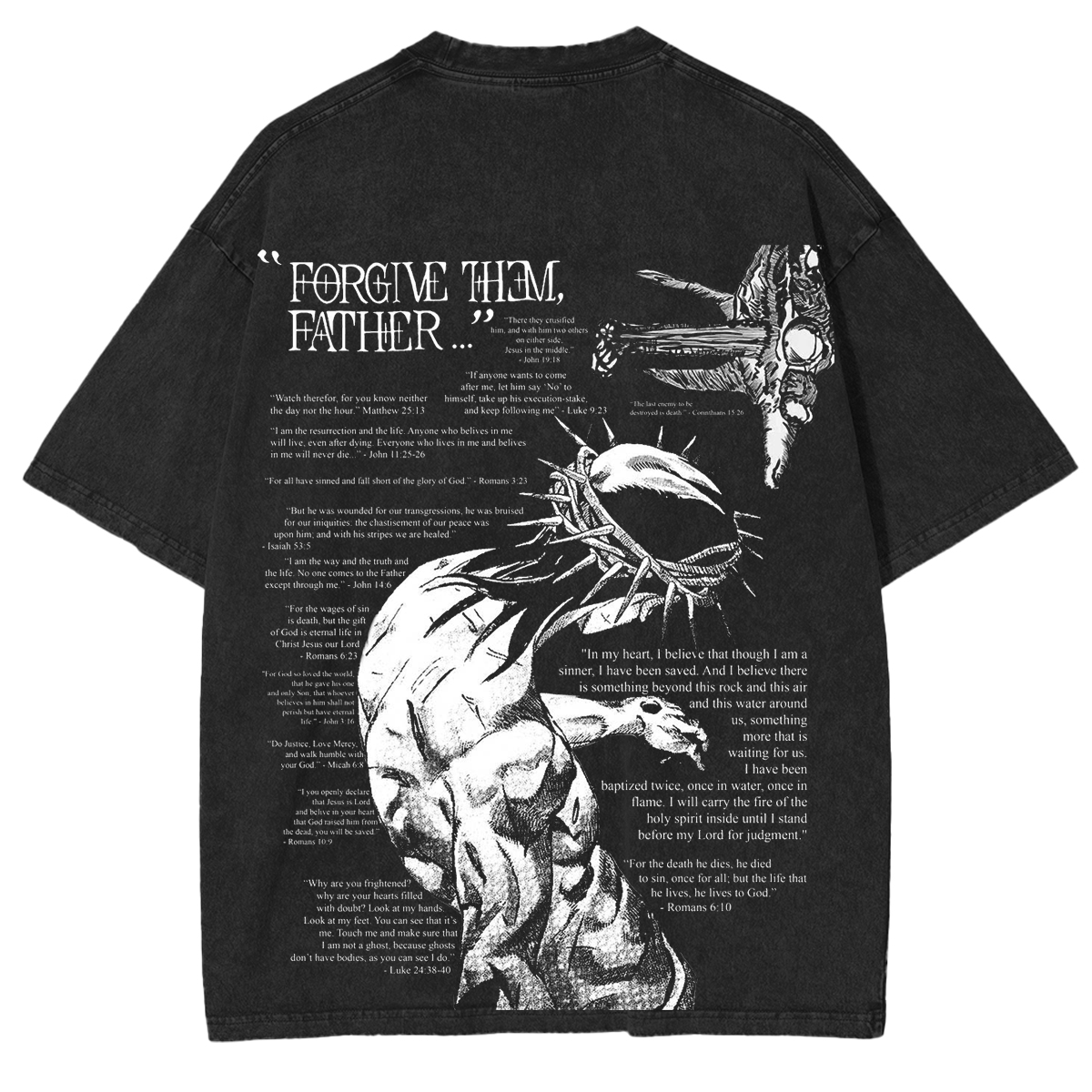 Forgive Them Father Vintage Washed Unisex T-Shirt