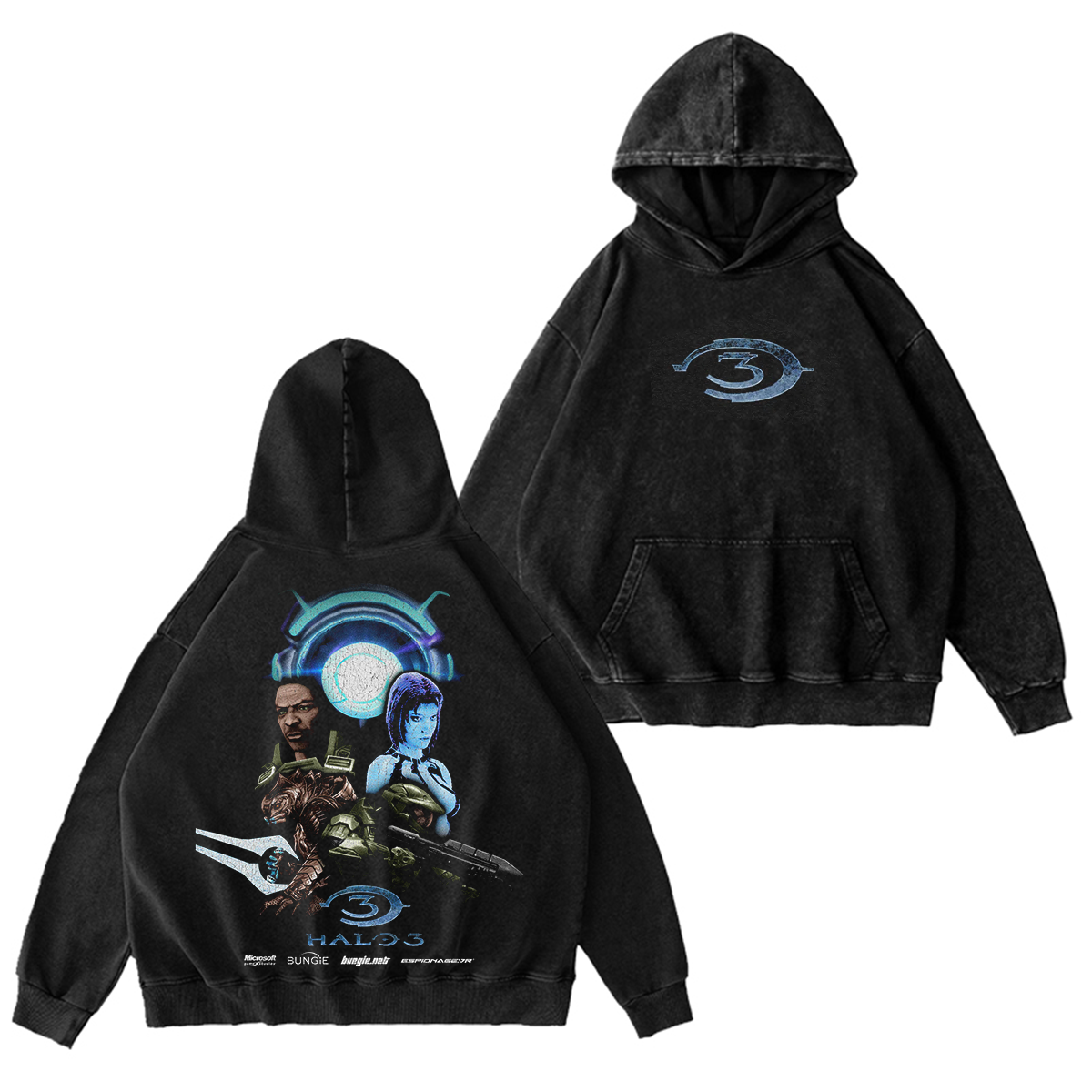 Halo 3 Vintage Washed T-shirt/Crewneck/Hoodie