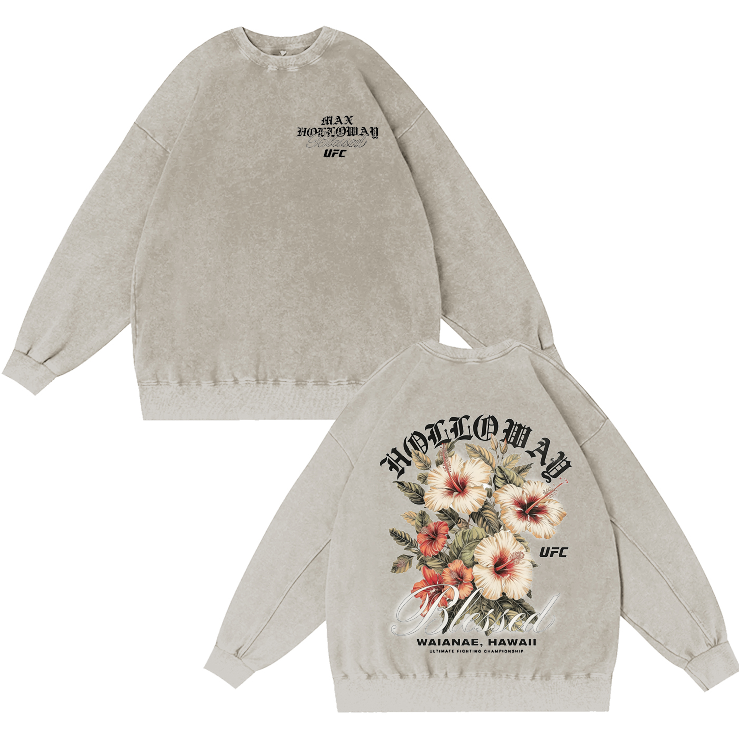 Max Holloway Lei Vintage Washed T-shirt/Crewneck/Hoodie