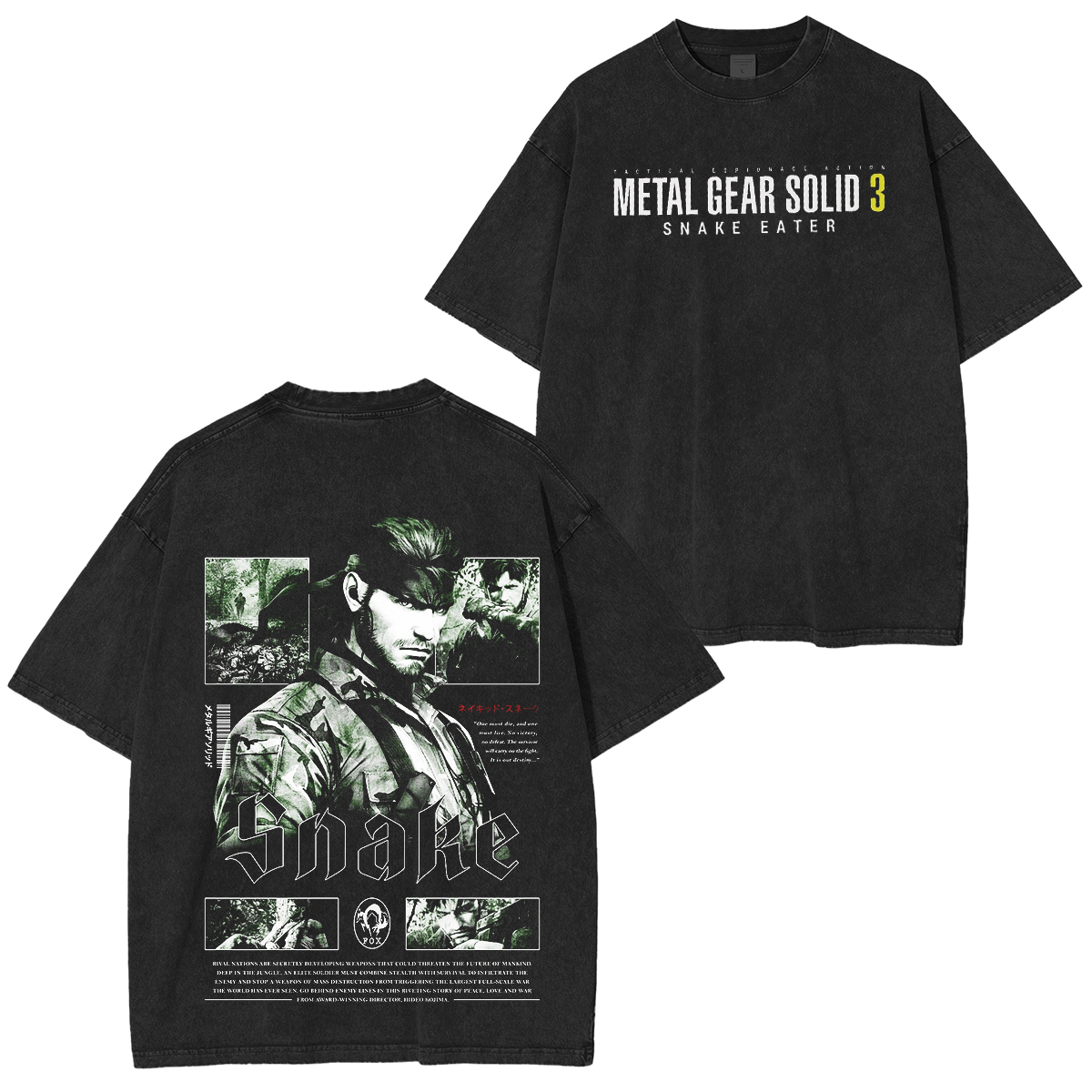Metal Gear Vintage Washed T-shirt/Crewneck/Hoodie