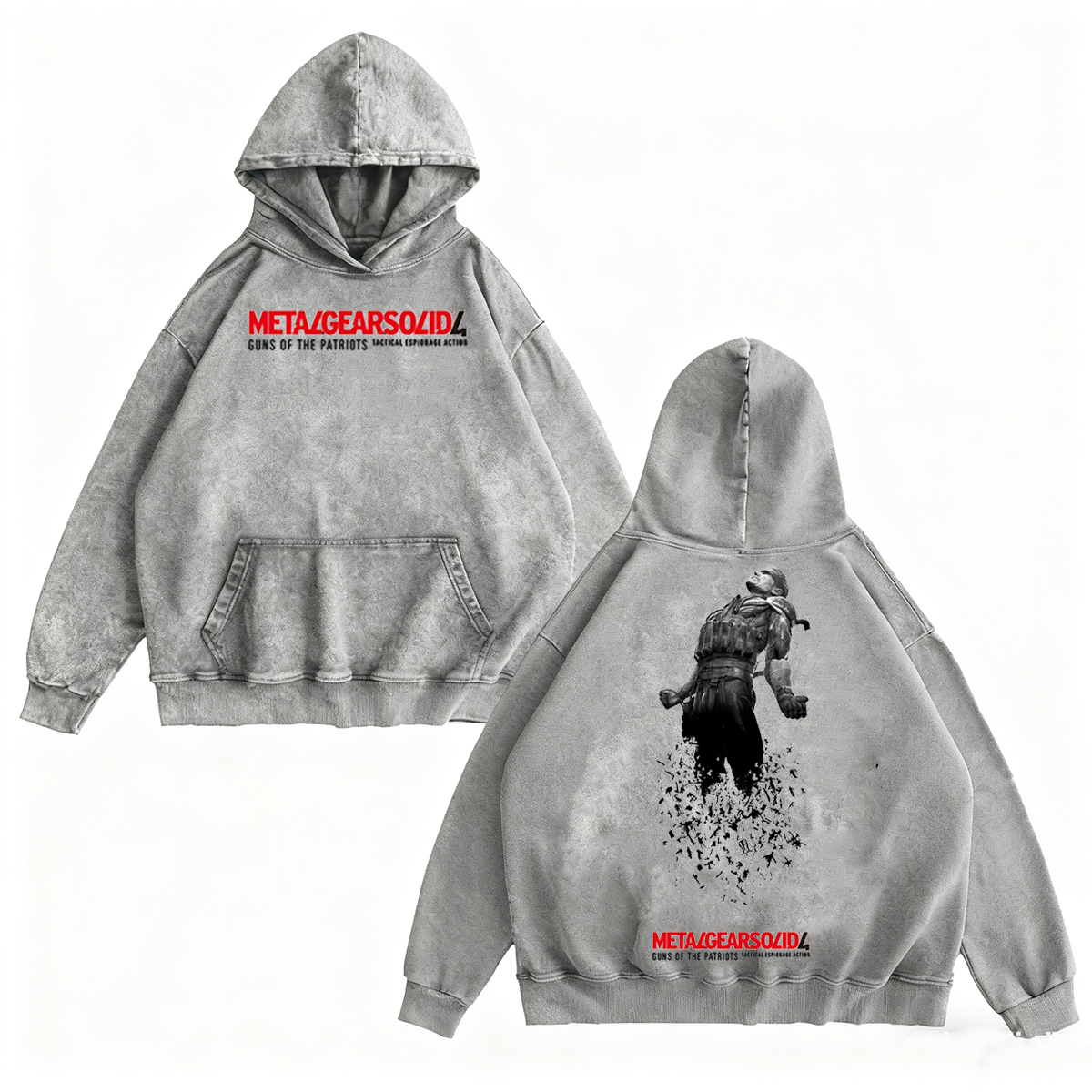 Metal Gear Solid 4 Vintage Washed T-shirt/Crewneck/Hoodie