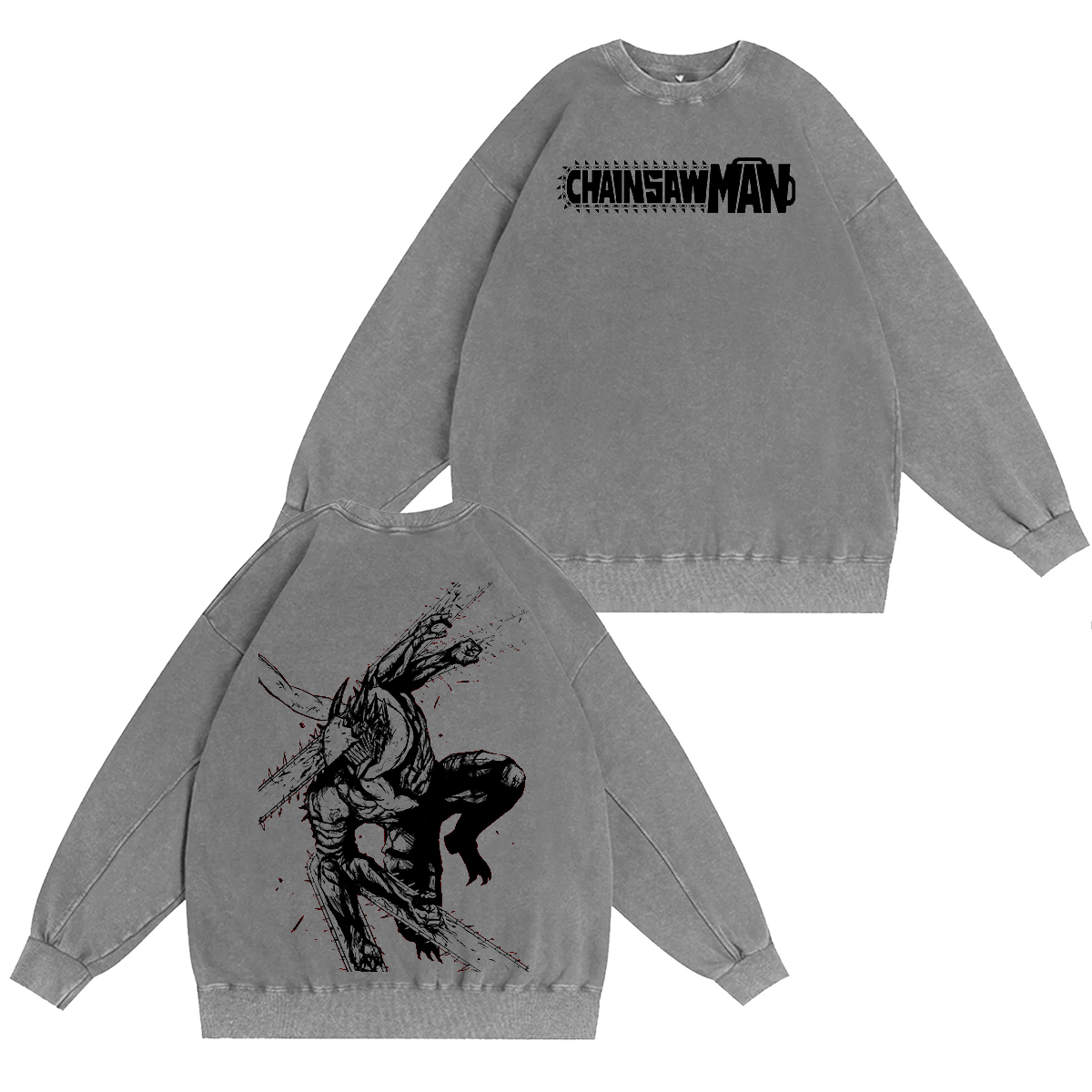 Chainsaw Man Vintage Washed T-shirt/Crewneck/Hoodie