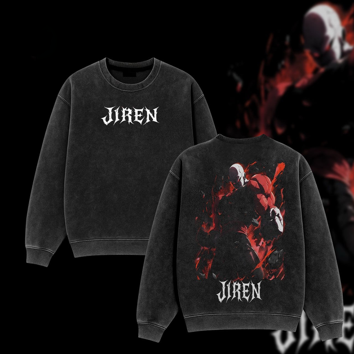 THE HARDEST JIREN  Washed T-shirt/Crewneck/Hoodie