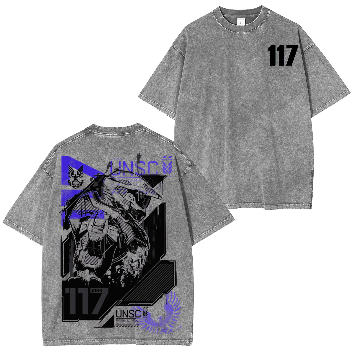 Master Chief Halo Vintage Washed T-shirt/Crewneck/Hoodie