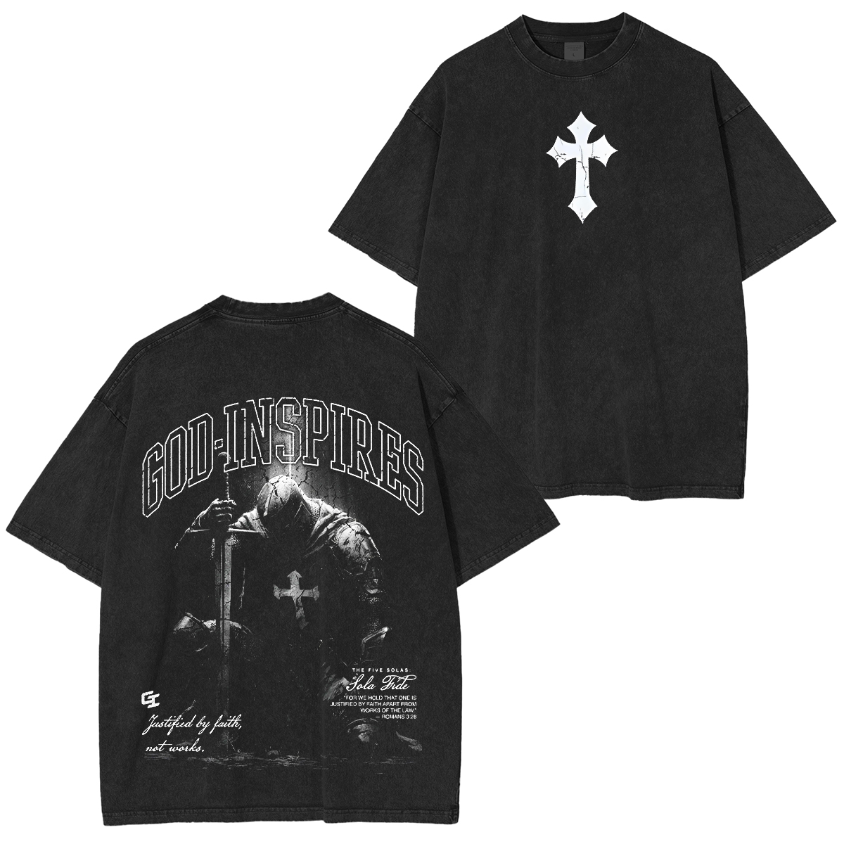 The Five Solas: Sola Fide' Washed T-shirt/Crewneck/Hoodie