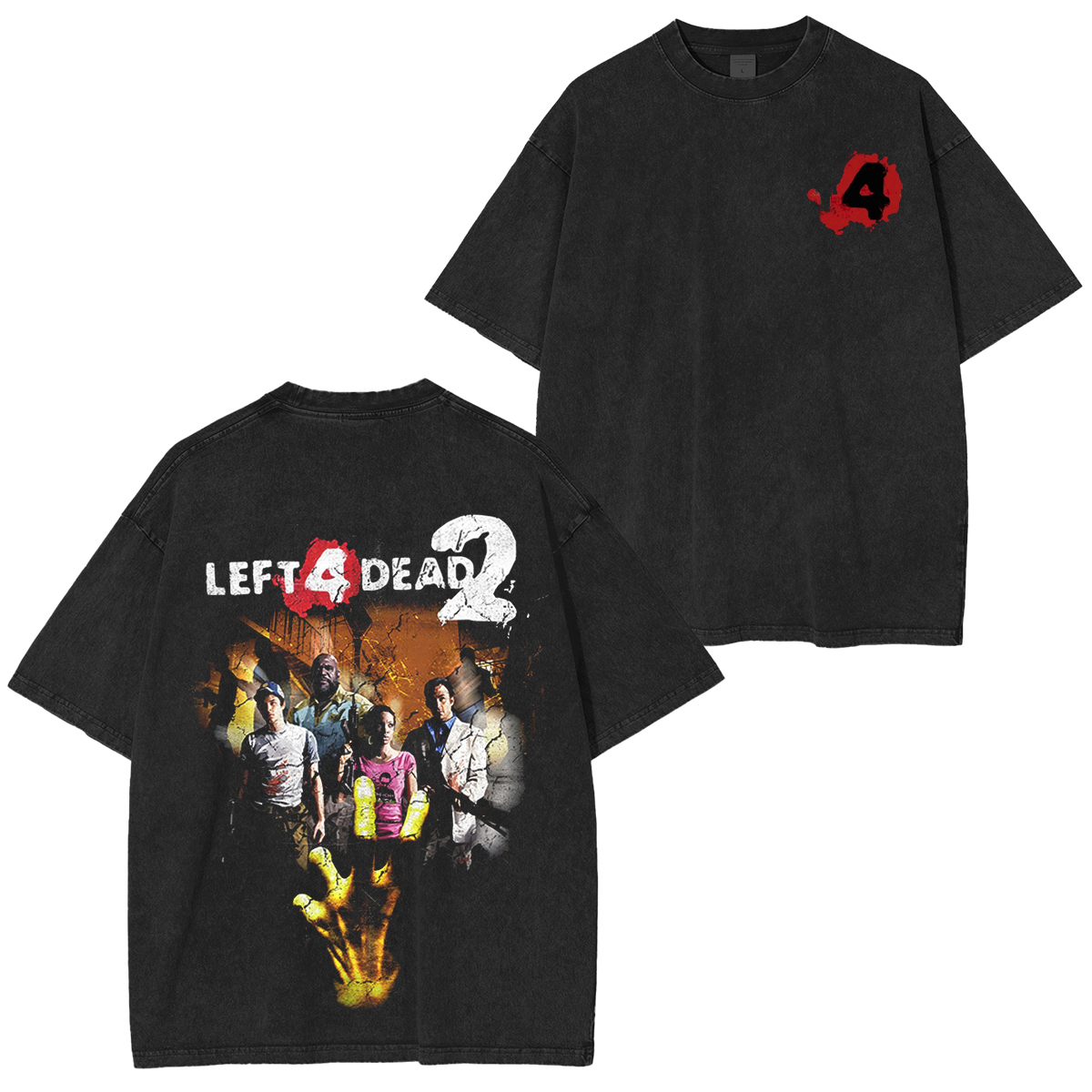 Left 4 Dead Washed T-shirt/Crewneck/Hoodie