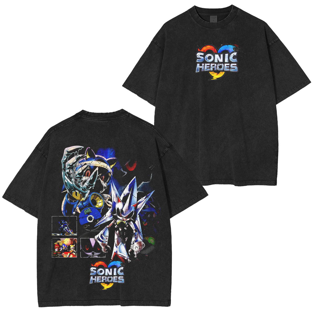 Video Games 'Sonic Heroes: Neo Metal Sonic' Unisex Washed T-shirt/Crewneck/Hoodie