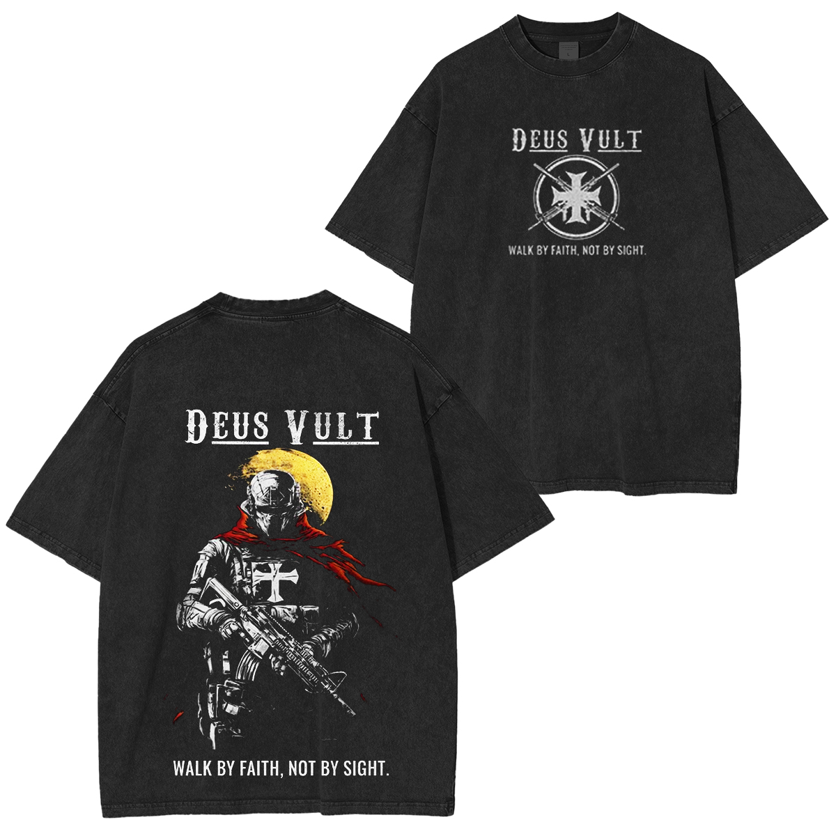 Deus Vult Unisex Washed T-shirt/Crewneck/Hoodie