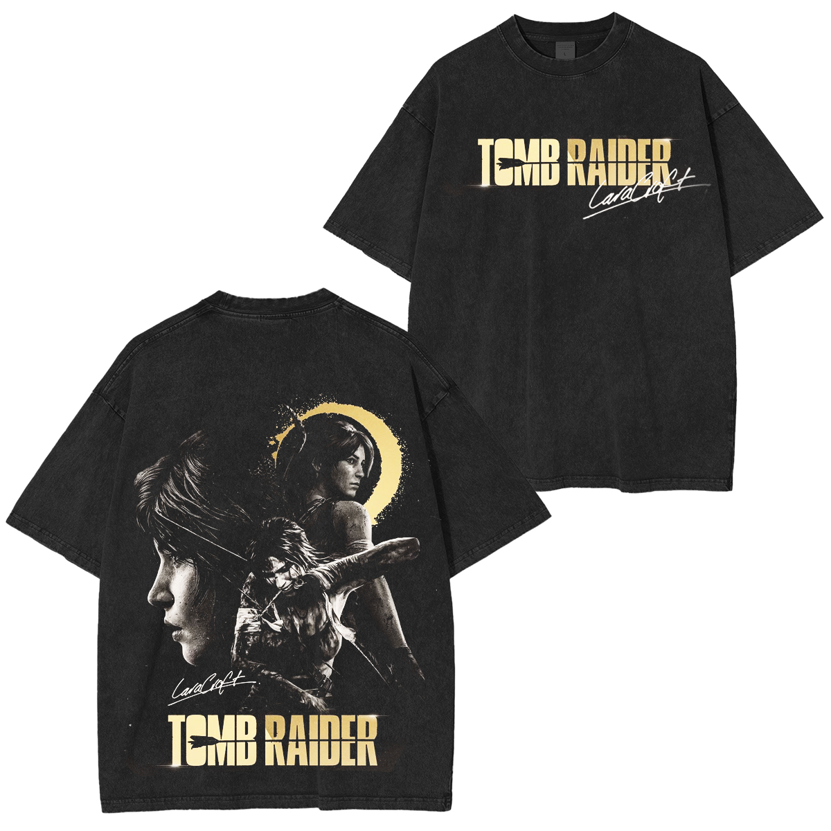 Tomb Raider Unisex Washed T-shirt/Crewneck/Hoodie