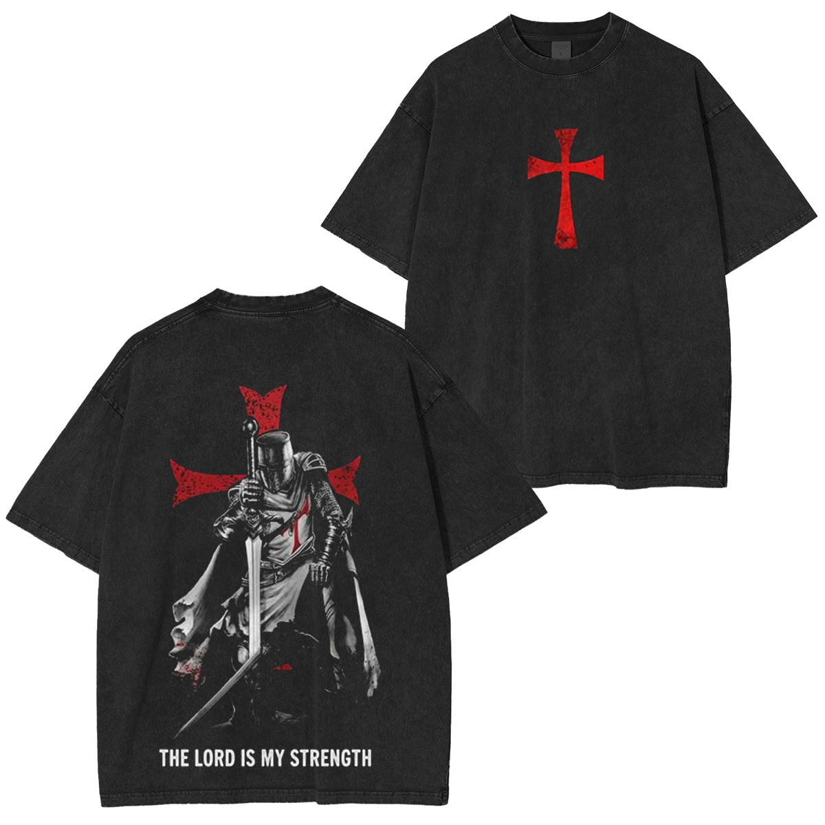 Templar Knight Tees Deus Vault Knight Templar Cross Unisex Washed T-shirt/Crewneck/Hoodie