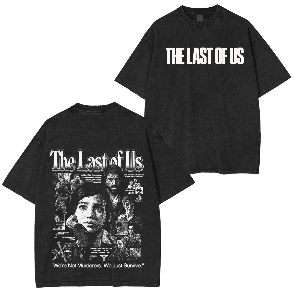 The Last of Us Unisex Washed T-shirt/Crewneck/Hoodie