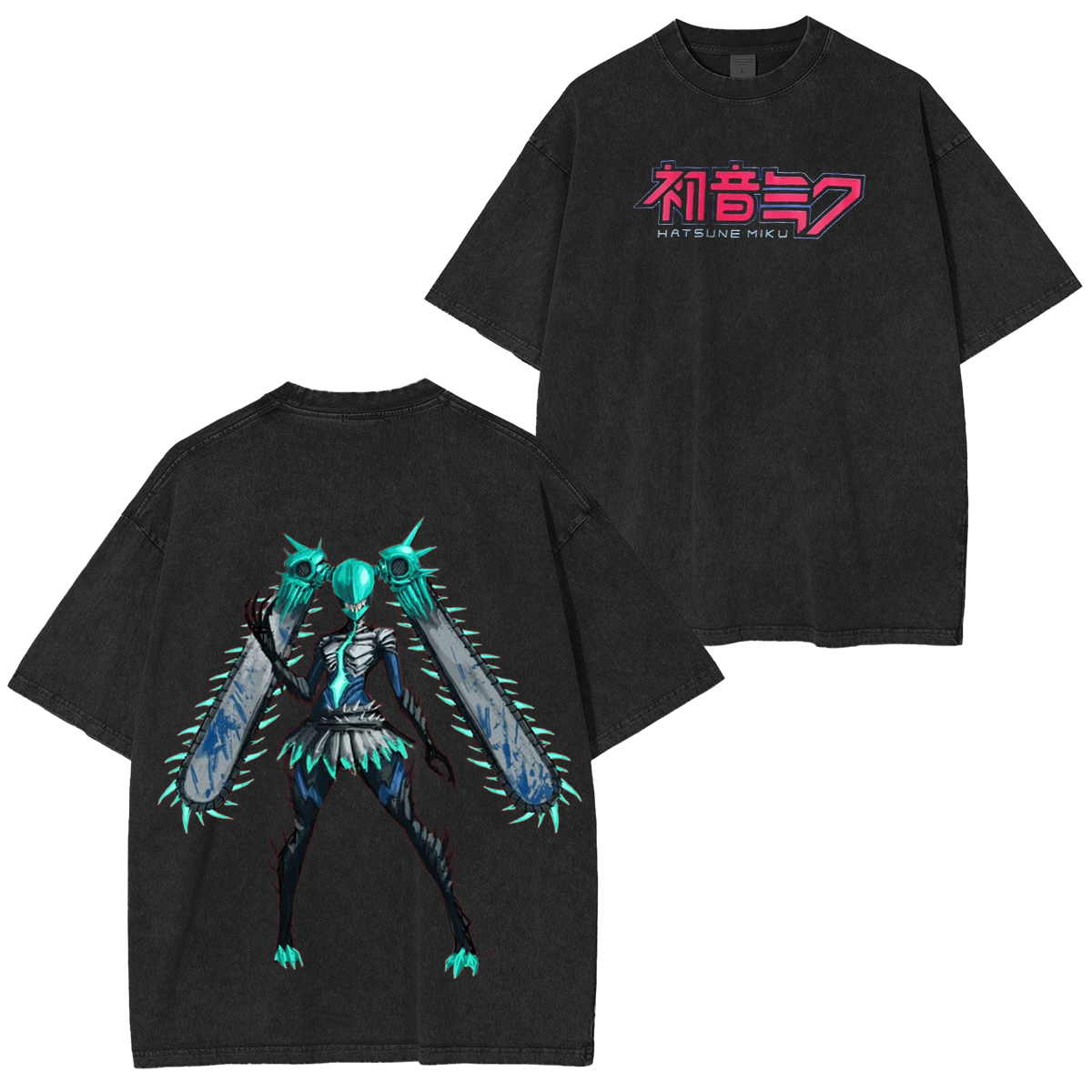 Chainsaw Miku Unisex Washed T-shirt/Crewneck/Hoodie