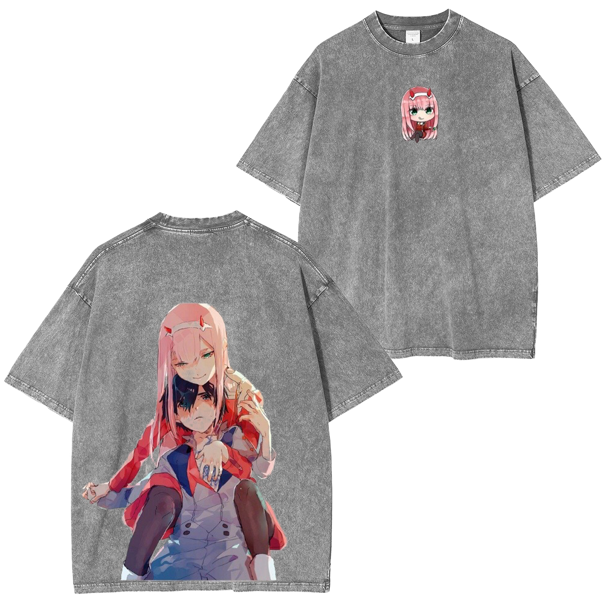 DARLING in the FRANXX Anime Vintage Washed T-shirt/Crewneck/Hoodie