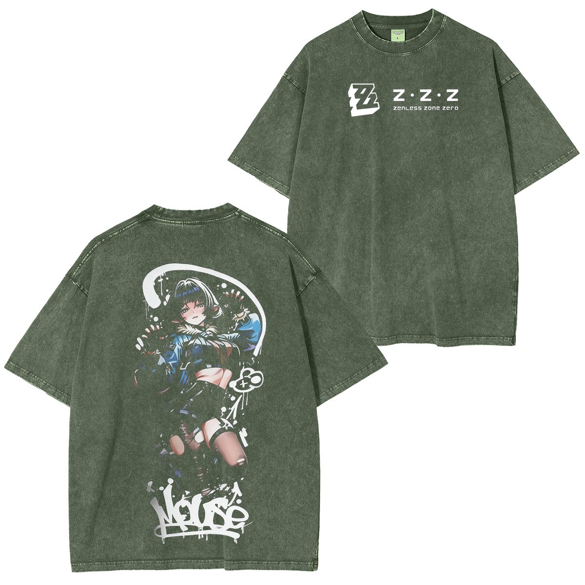 Zenless zone zero zzz Vintage Washed T-shirt/Crewneck/Hoodie