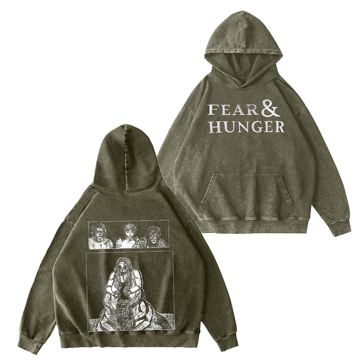 Fear & Hunger Vintage Washed T-shirt/Crewneck/Hoodie