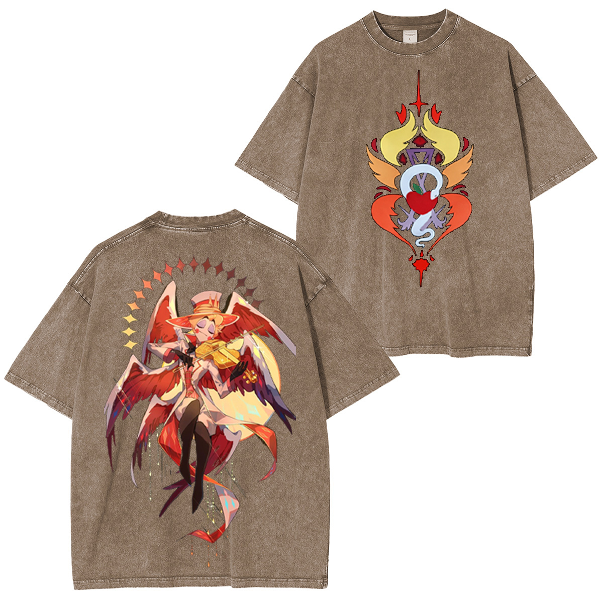 Charlie x Lucifer Hazbin Hotel Washed T-shirt/Crewneck/Hoodie