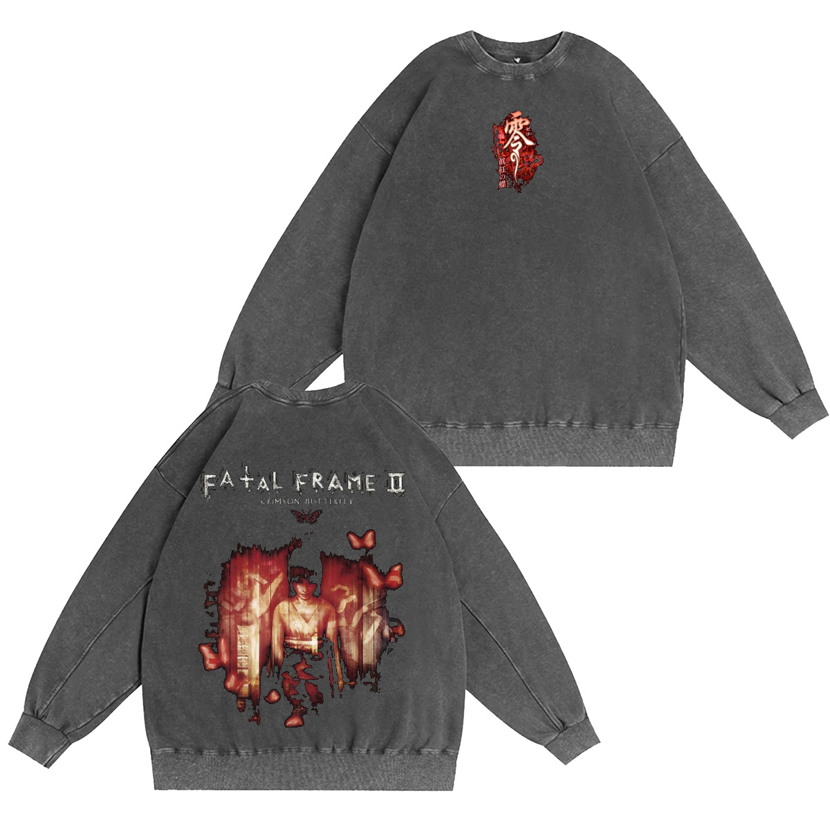 Fatal Frame II: Crimson Butterfly Washed T-shirt/Crewneck/Hoodie