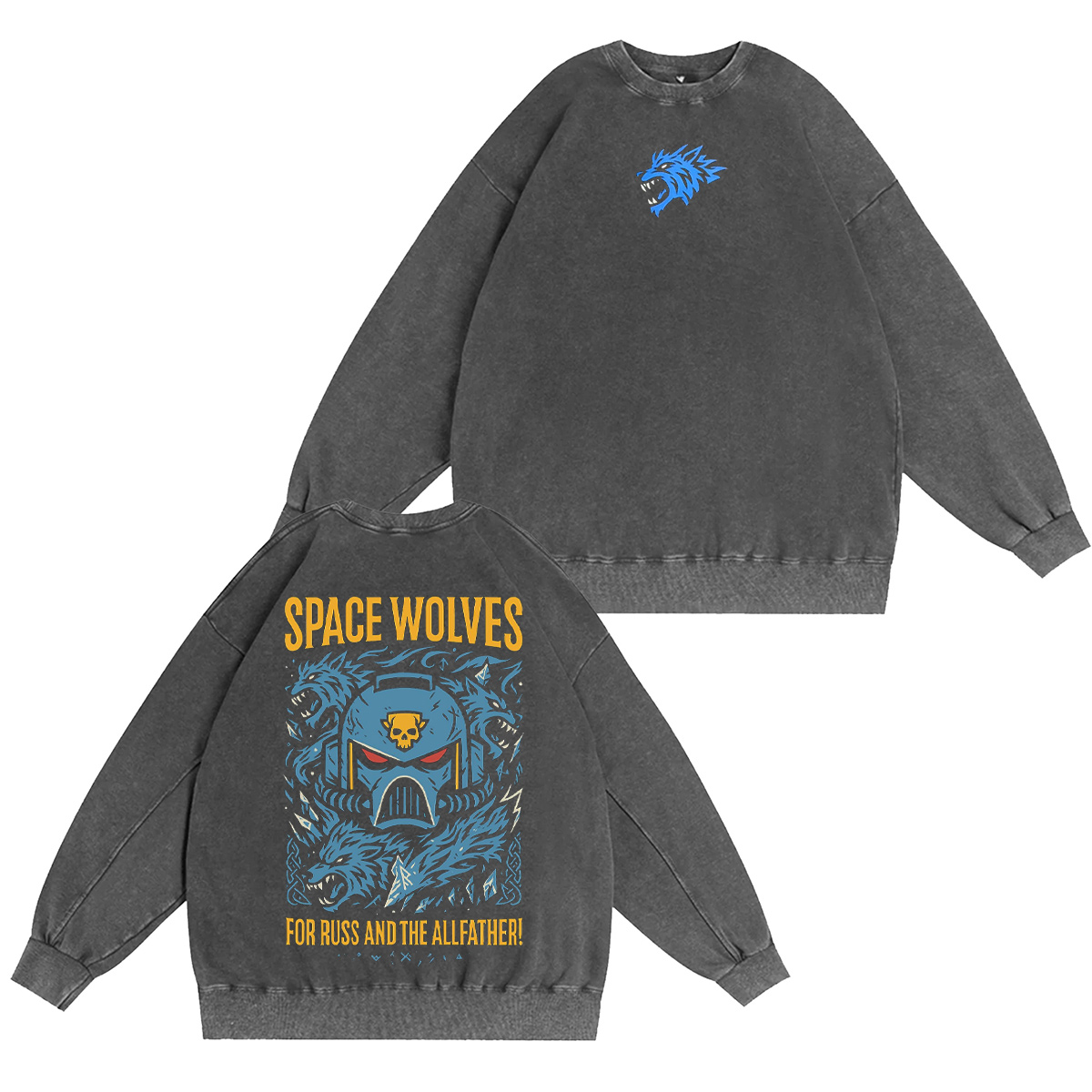 Space Wolves Warhammer 40k Vintage Washed T-shirt/Crewneck/Hoodie