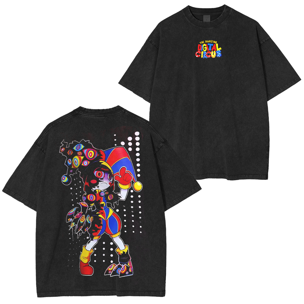My recreation of The Amazing Digital Circus Upgrade Unisex Washed T-shirt/Crewneck/Hoodie