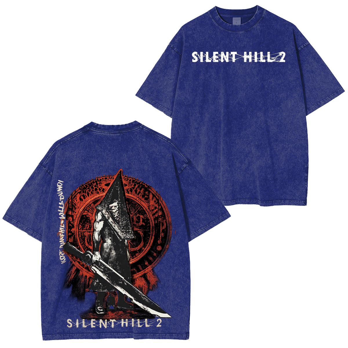 SILENT HILL 2 Pyramid Head Vintage Unisex Washed T-Shirt