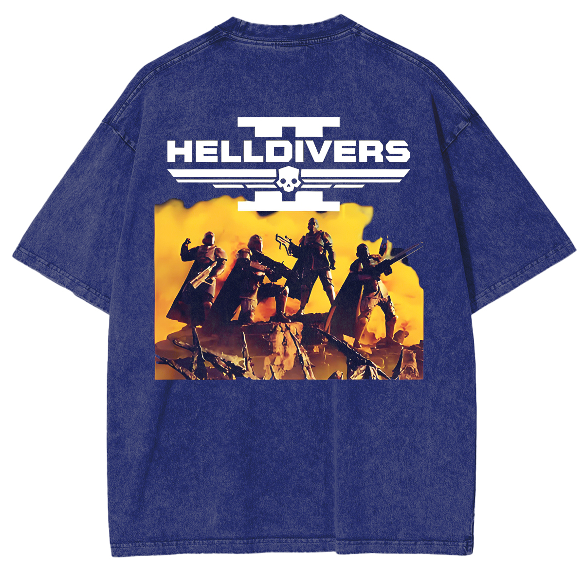 Helldivers Vintage Unisex Washed T-Shirt