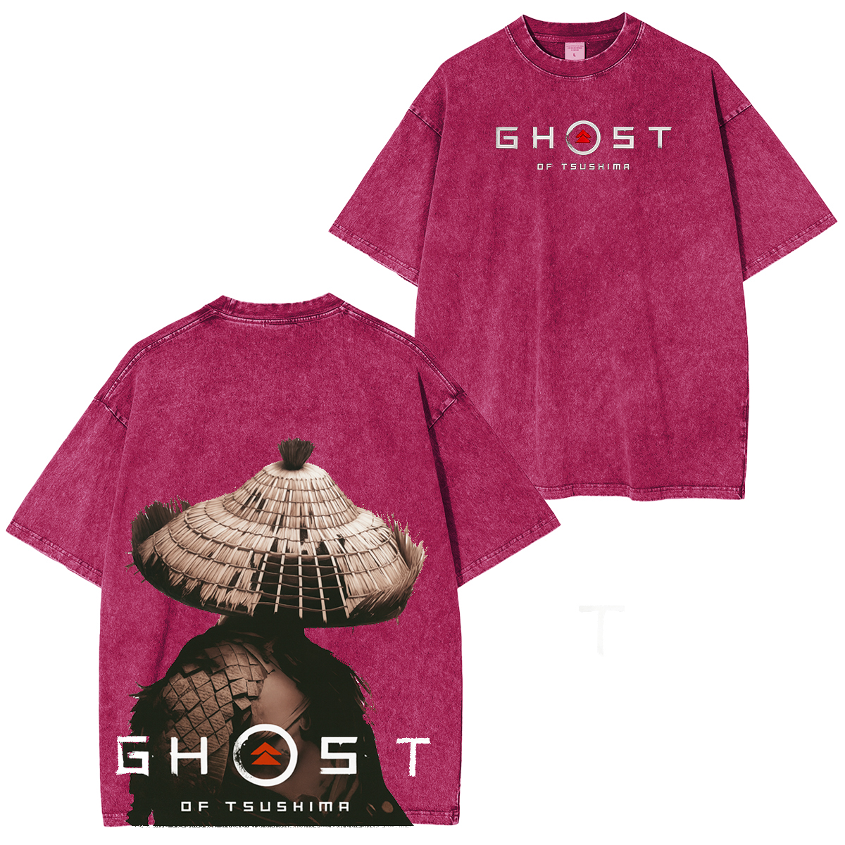 Ghost of Tsushima Katana Slash  Quiet But Deadly Drip Vintage Washed Unisex T-Shirt