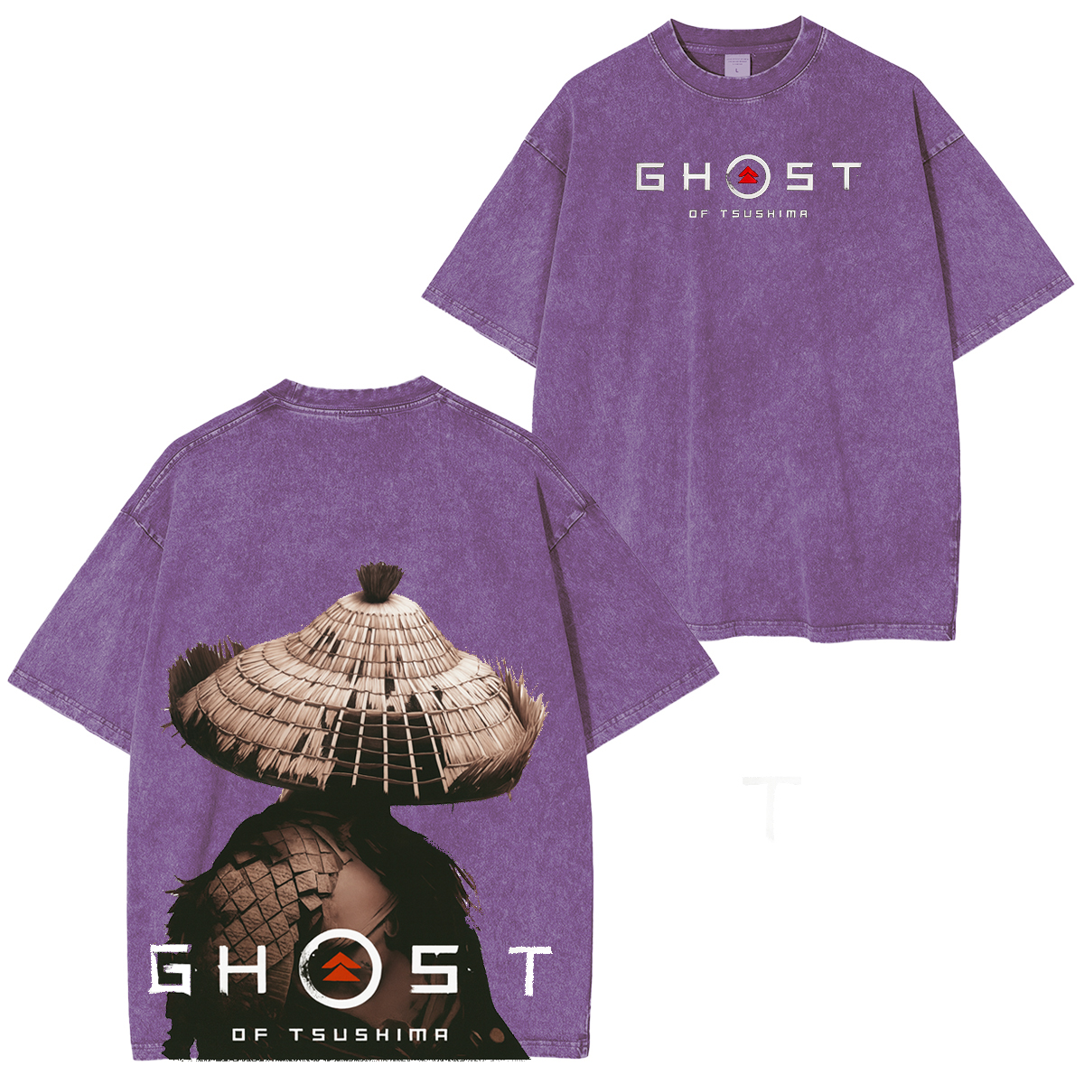 Ghost of Tsushima Katana Slash  Quiet But Deadly Drip Vintage Washed Unisex T-Shirt