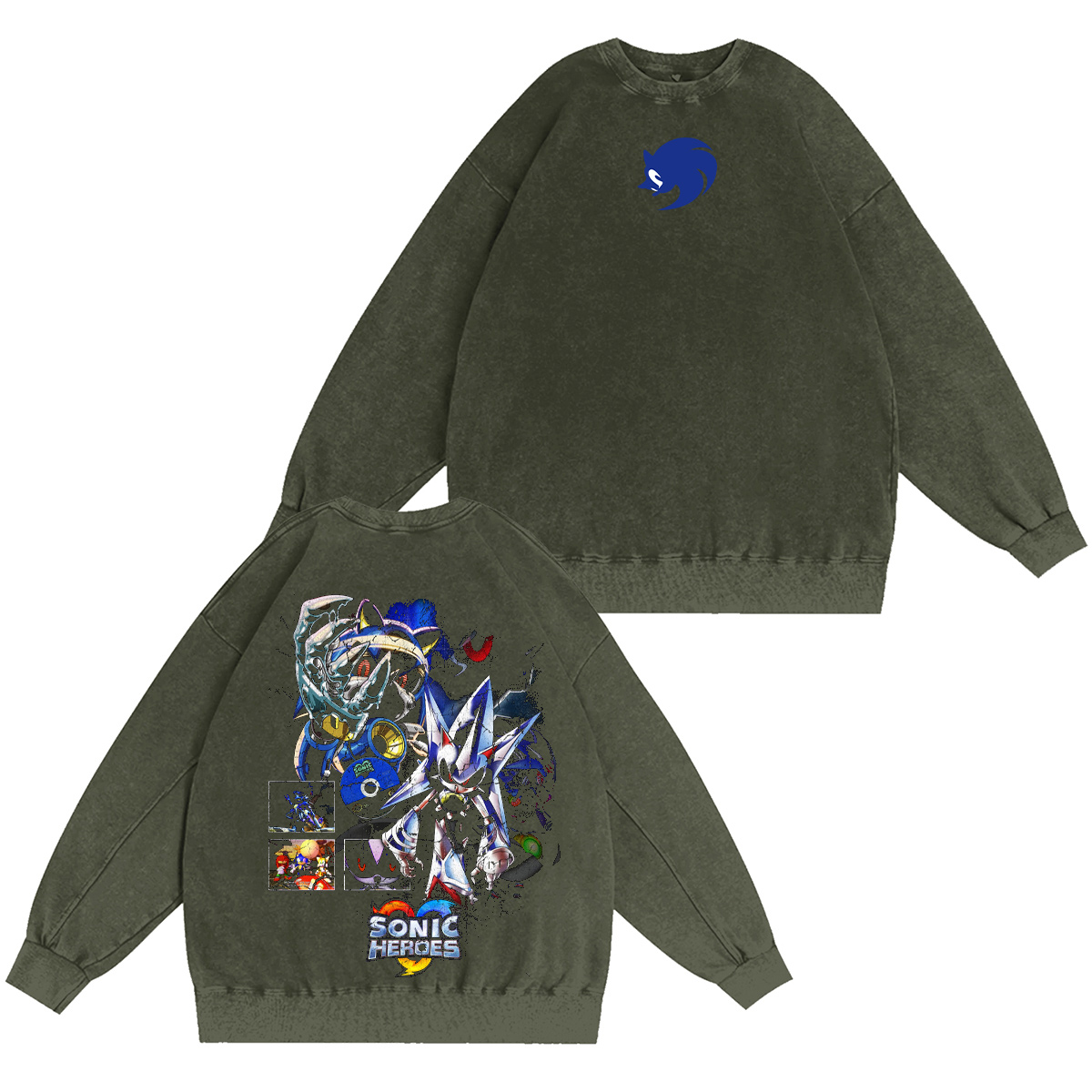 Sonic Heroes Vintage Washed T-shirt/Crewneck/Hoodie