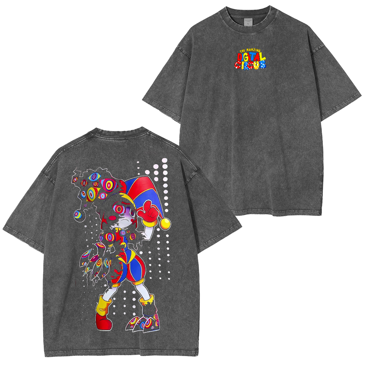 My recreation of The Amazing Digital Circus Upgrade Unisex Washed T-shirt/Crewneck/Hoodie