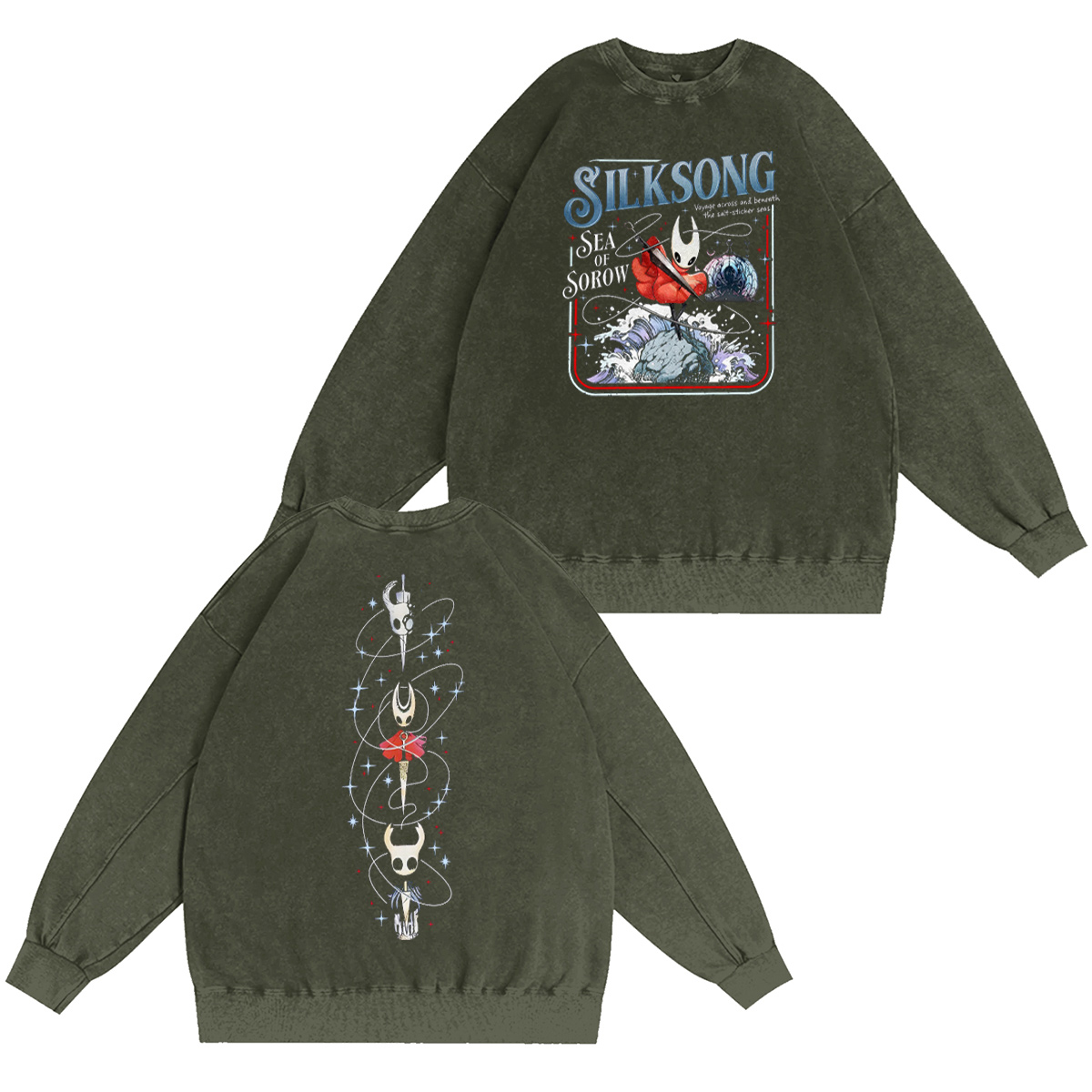 Silksong Hollow Knight Washed T-shirt/Crewneck/Hoodie