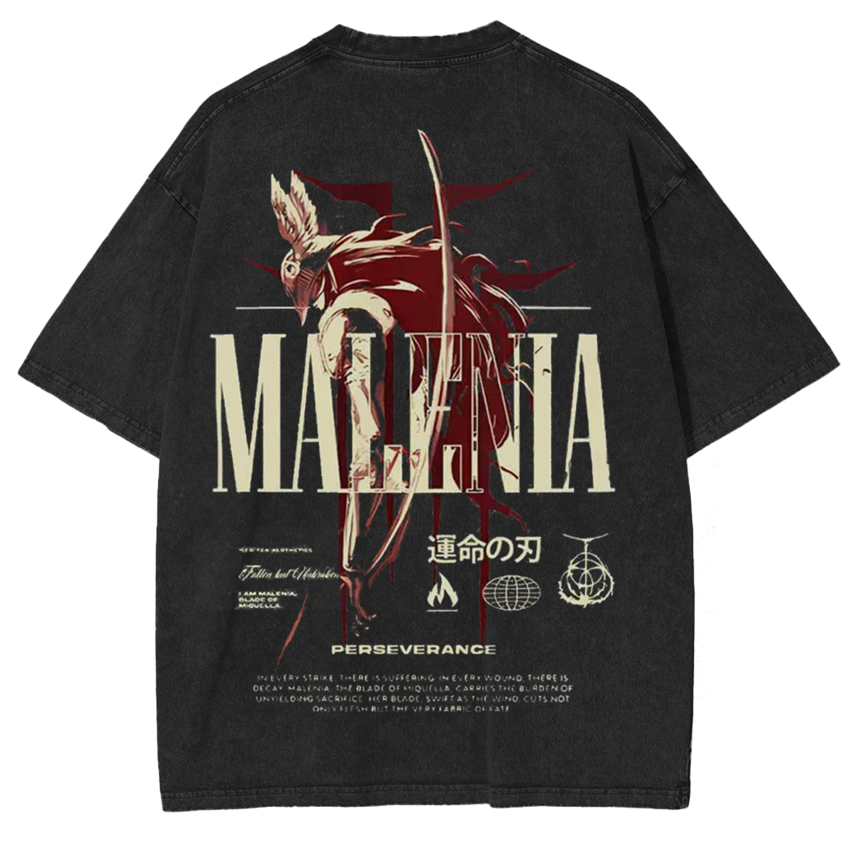 Cursed Goddess Back Elden Ring Vintage Washed Unisex T-Shirt