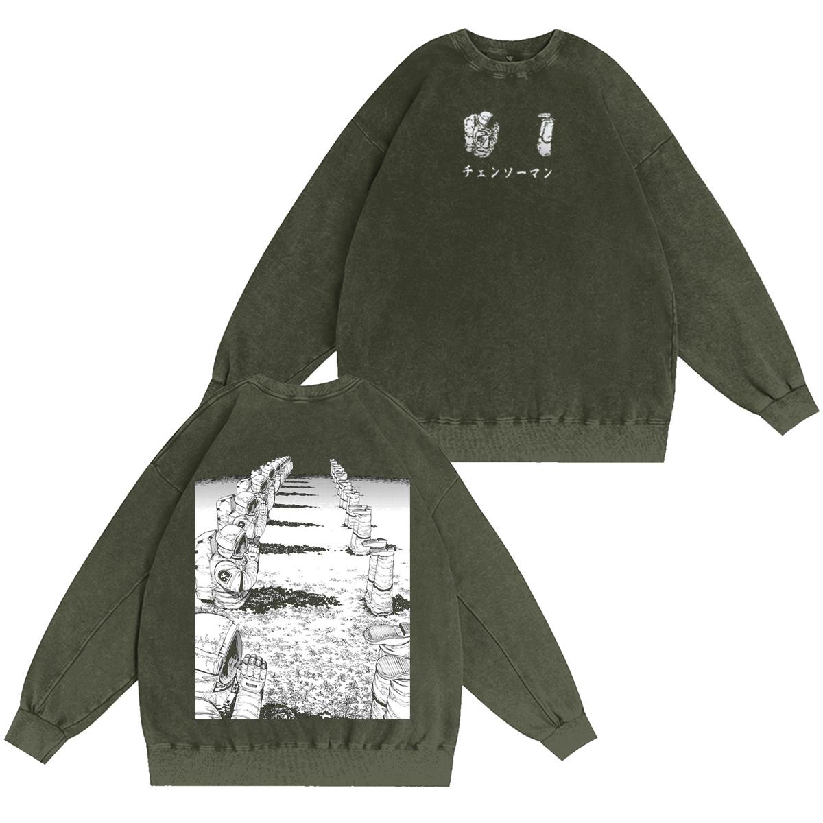 Chainsaw Man Washed T-shirt/Crewneck/Hoodie